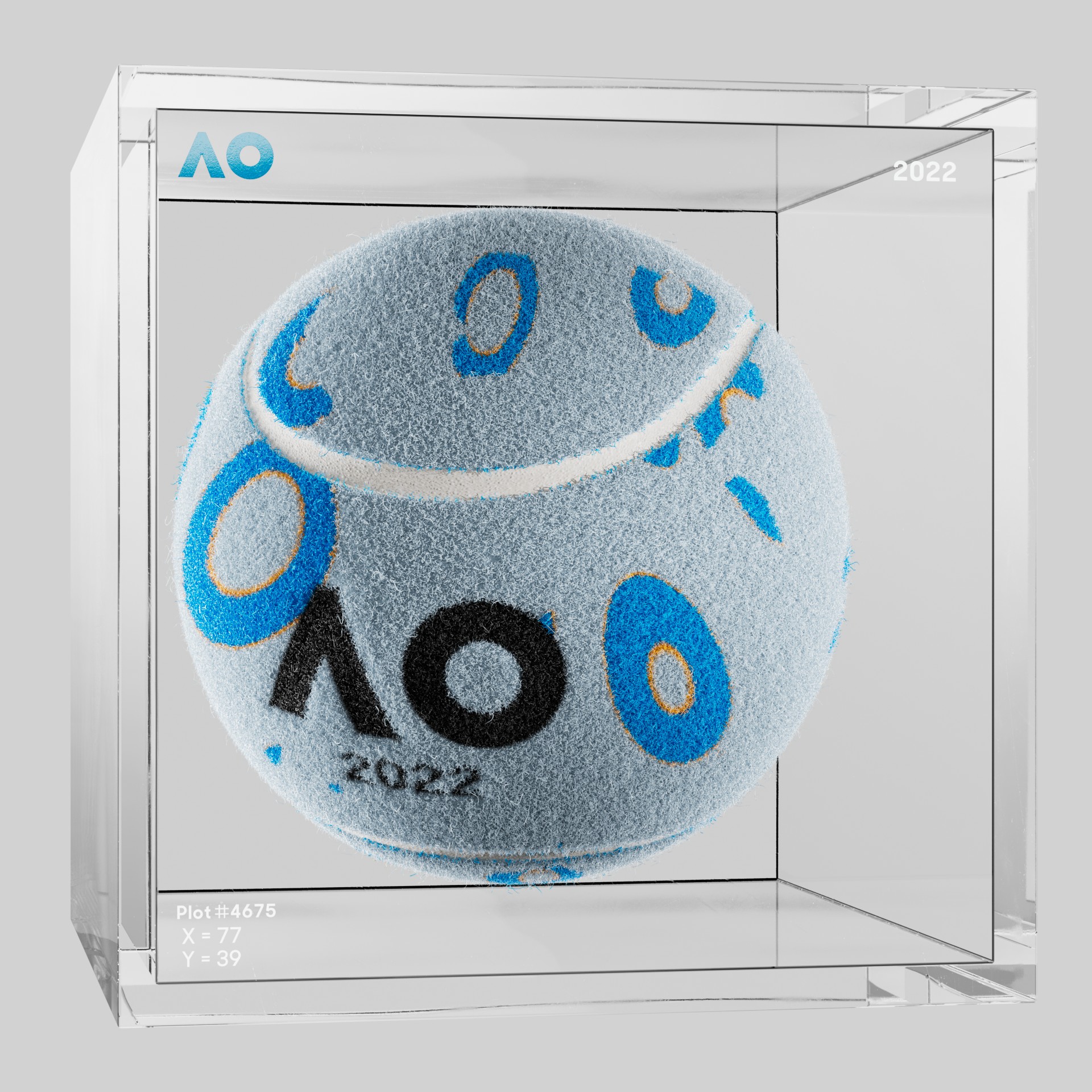 The Australian Open - The Australian Open Art Ball - AO Art Ball #6404 - NFT # 6404