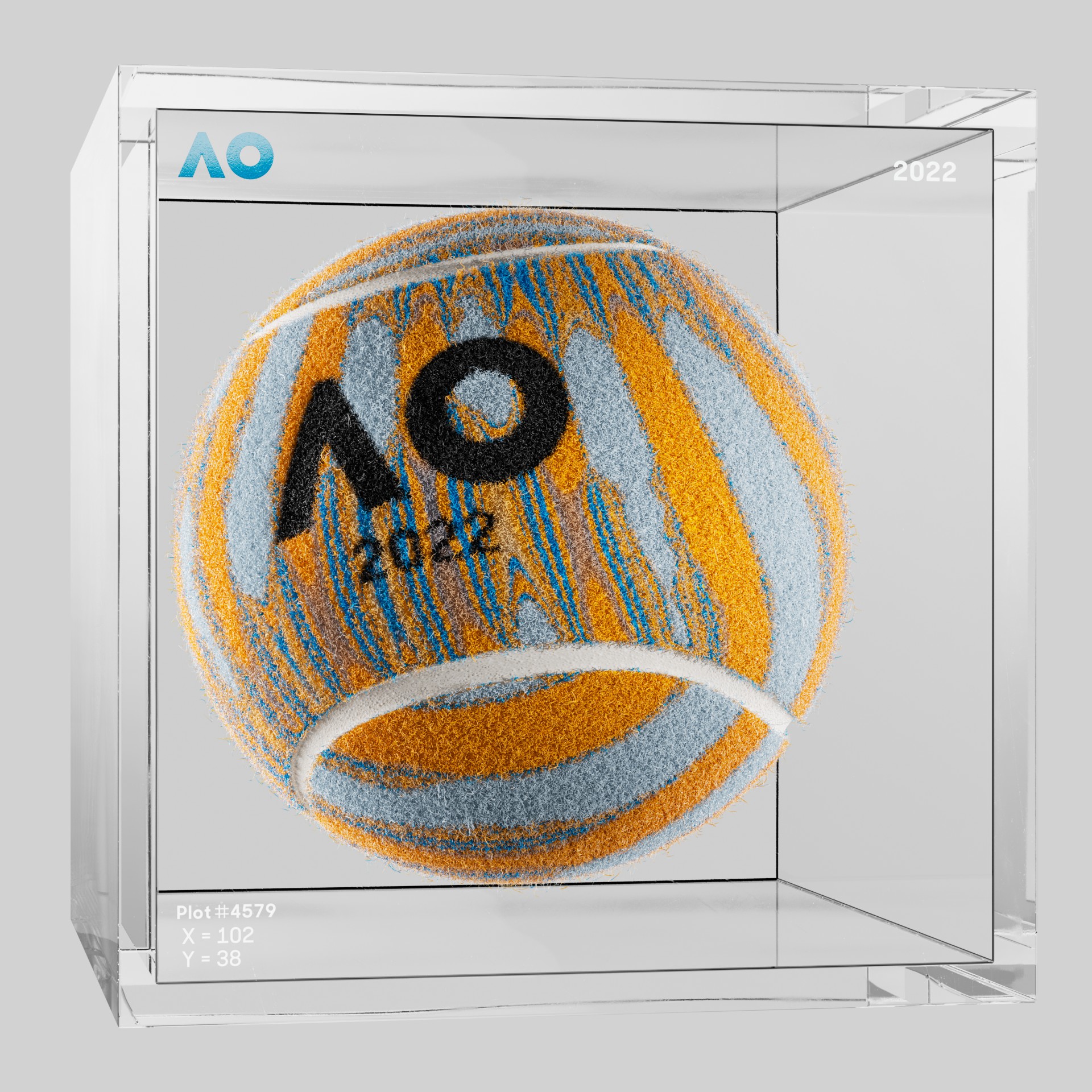 The Australian Open - The Australian Open Art Ball - AO Art Ball #6405 - NFT # 6405