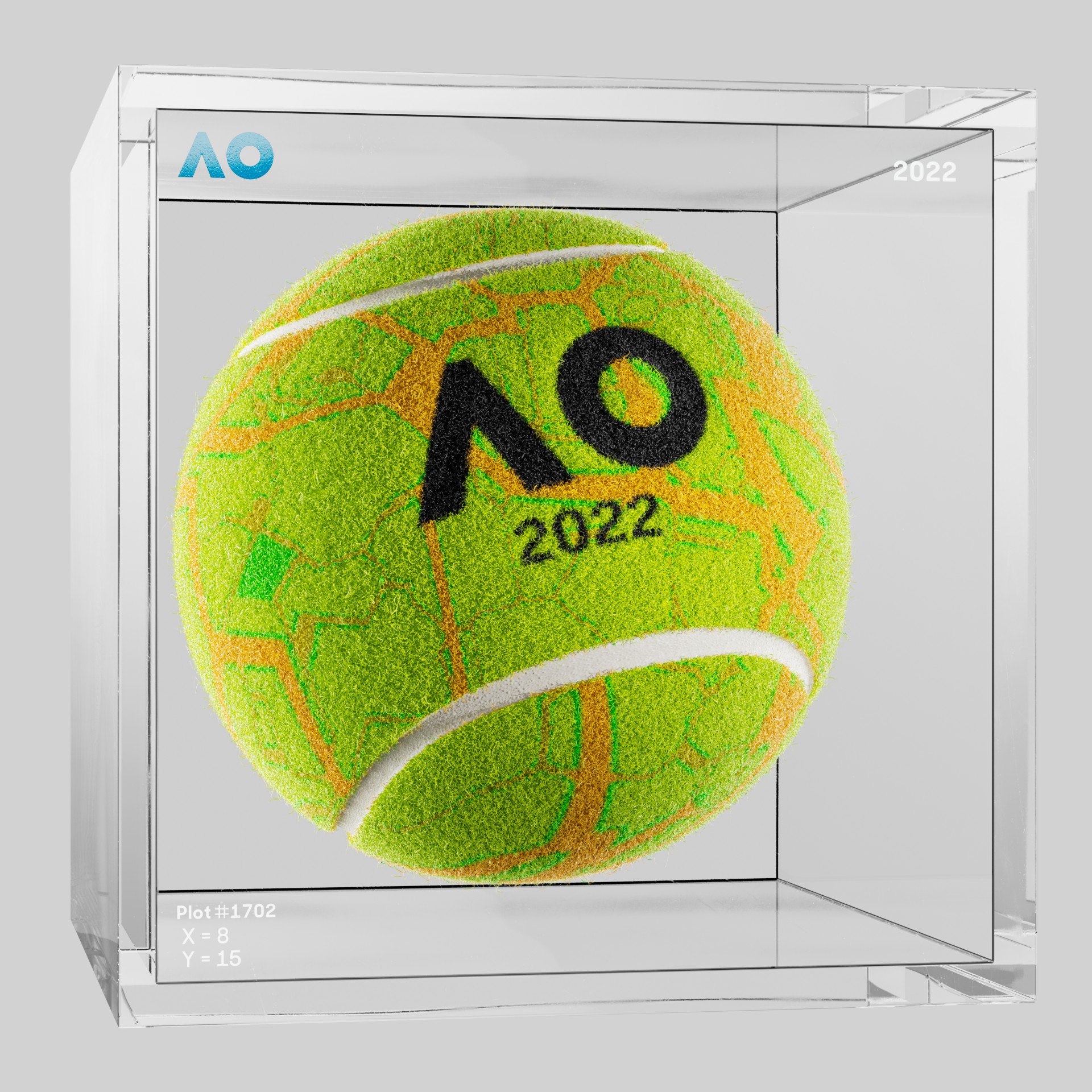 The Australian Open - The Australian Open Art Ball - AO Art Ball #6406 - NFT # 6406