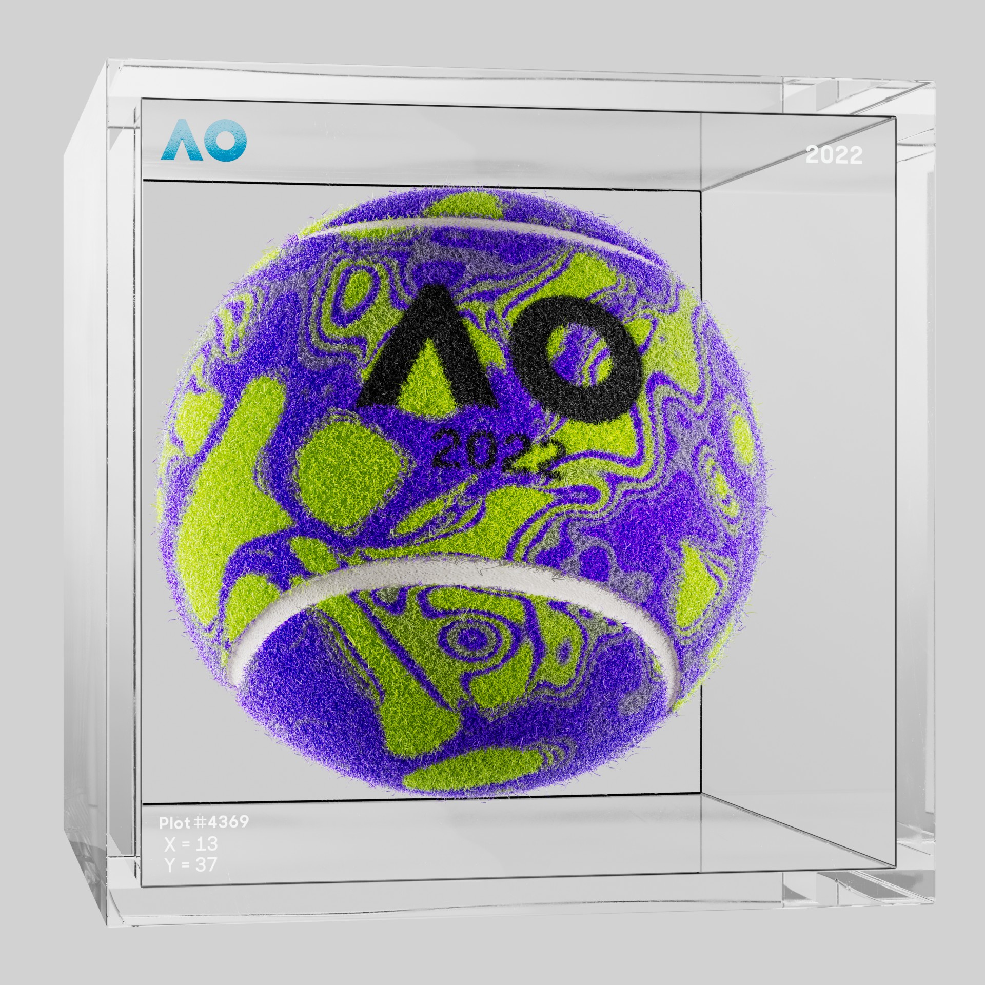 The Australian Open - The Australian Open Art Ball - AO Art Ball #6408 - NFT # 6408