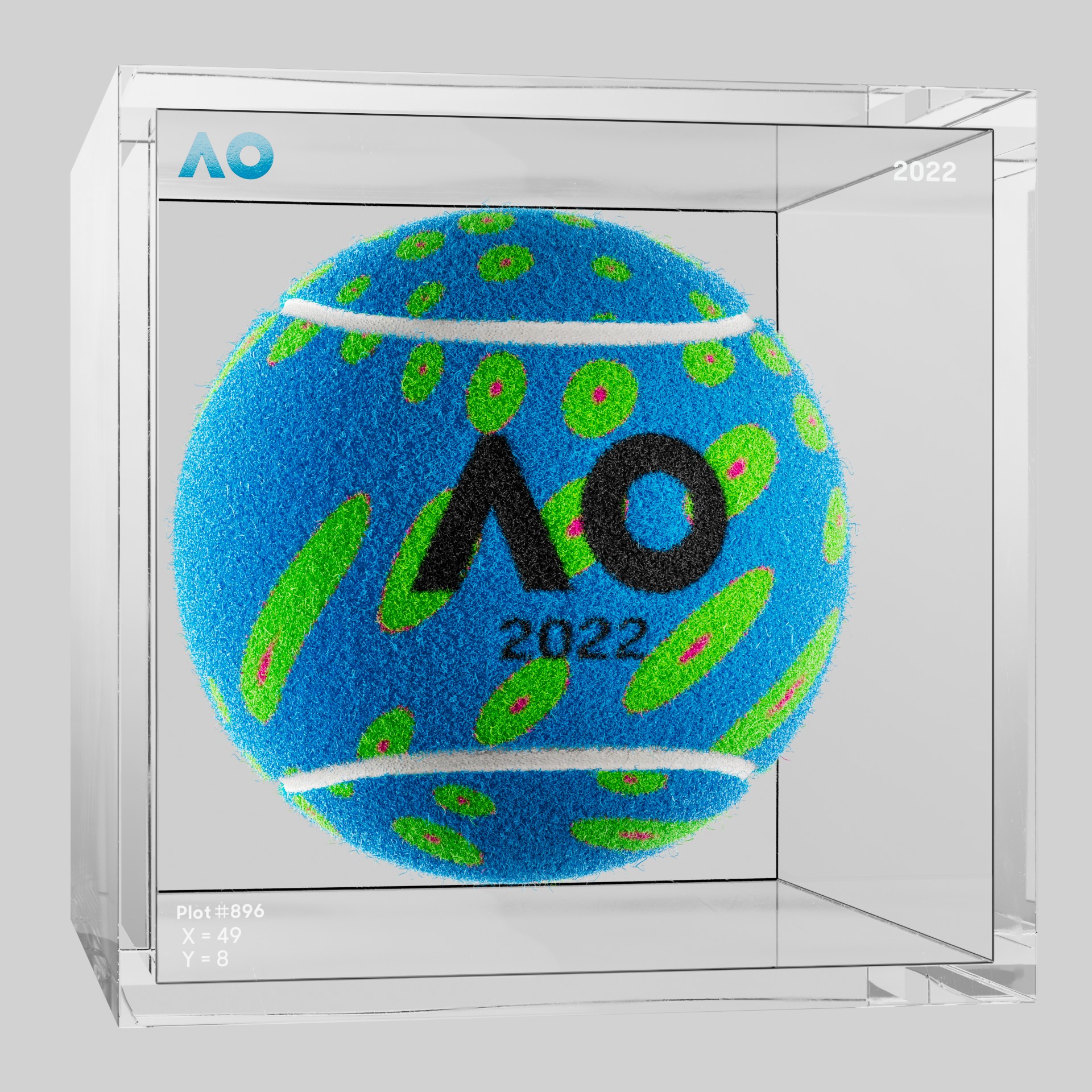 The Australian Open - The Australian Open Art Ball - AO Art Ball #6409 - NFT # 6409