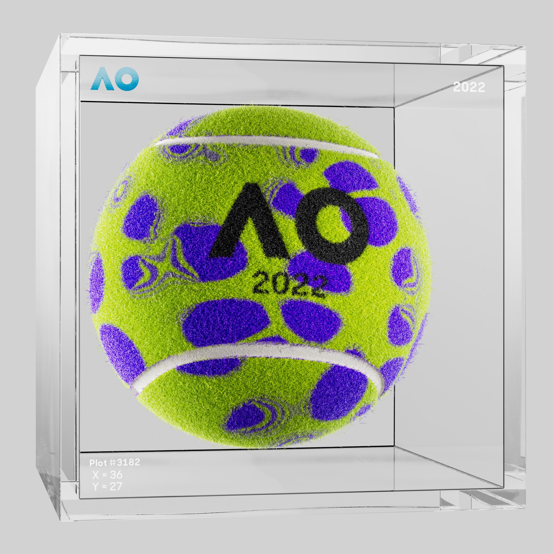 The Australian Open - The Australian Open Art Ball - AO Art Ball #641 - NFT # 641