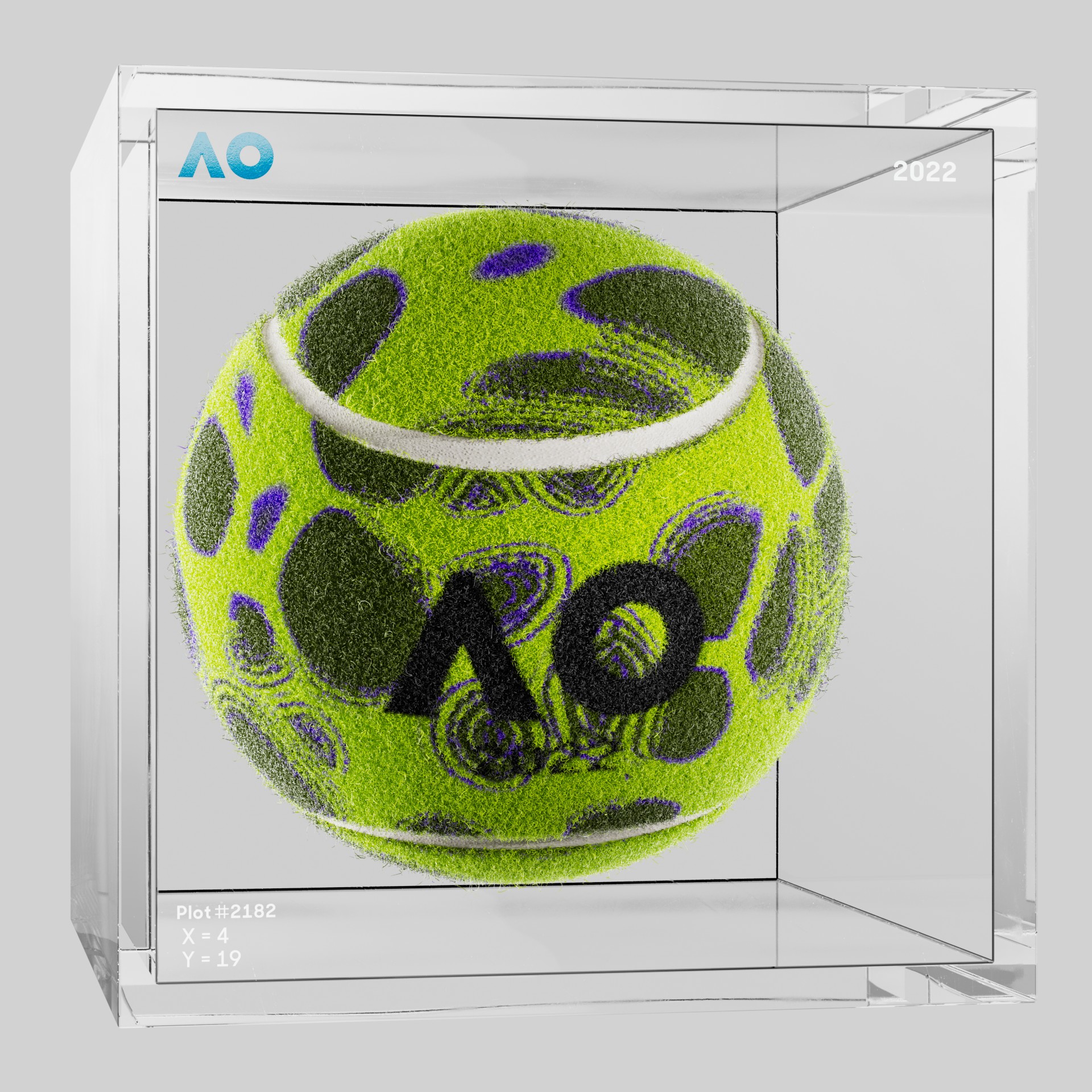 The Australian Open - The Australian Open Art Ball - AO Art Ball #6414 - NFT # 6414