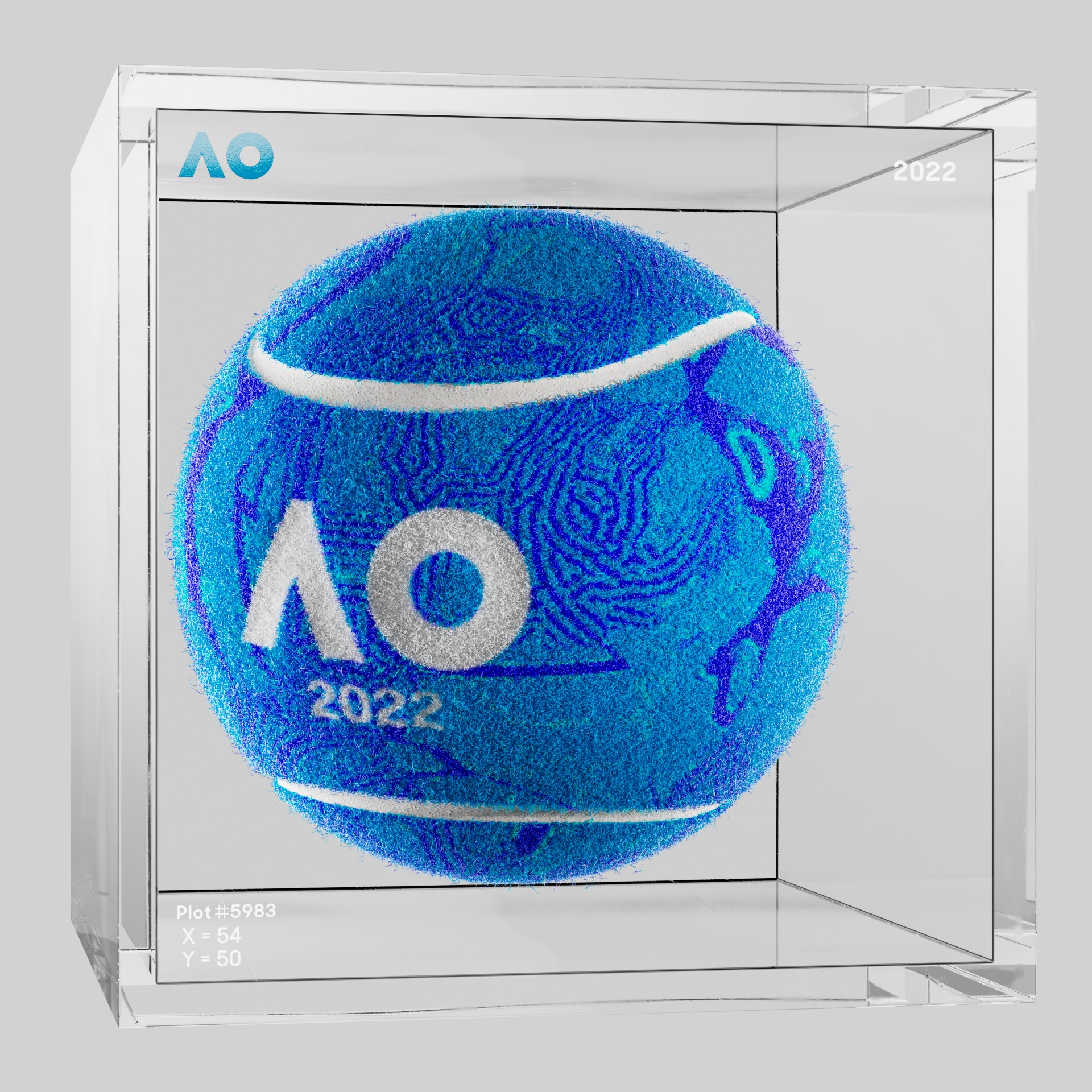 The Australian Open - The Australian Open Art Ball - AO Art Ball #6416 - NFT # 6416