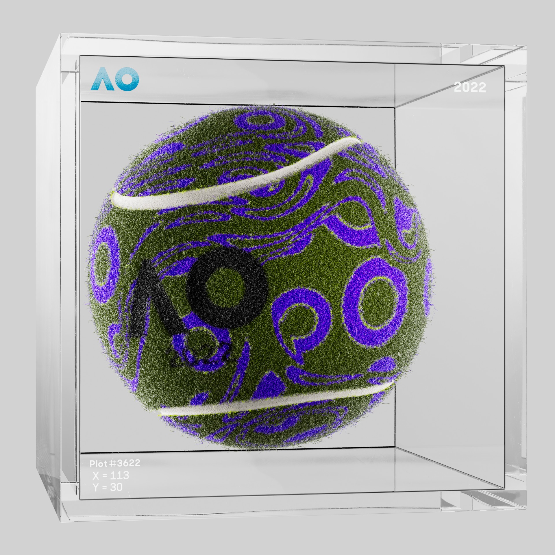 The Australian Open - The Australian Open Art Ball - AO Art Ball #6417 - NFT # 6417