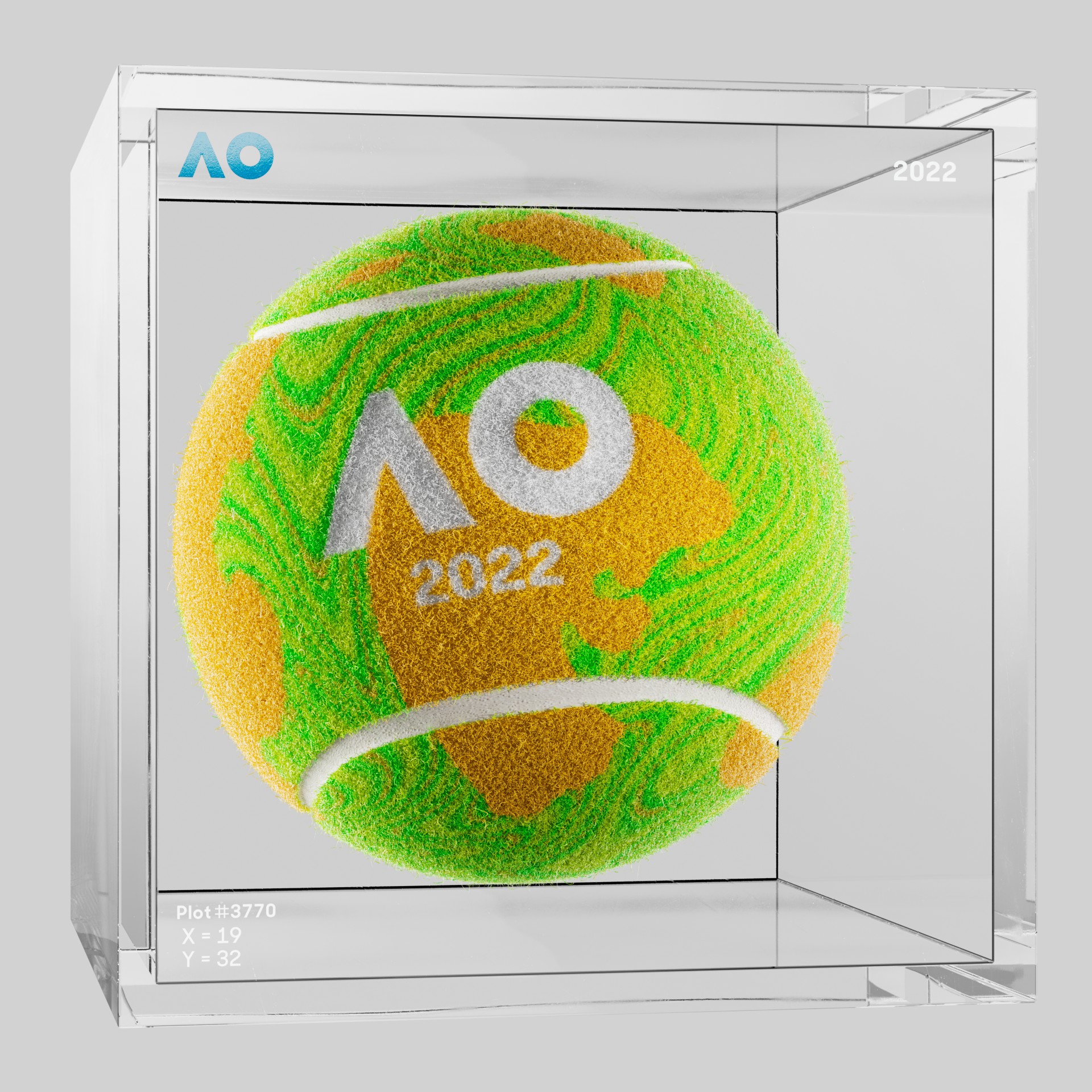 The Australian Open - The Australian Open Art Ball - AO Art Ball #642 - NFT # 642