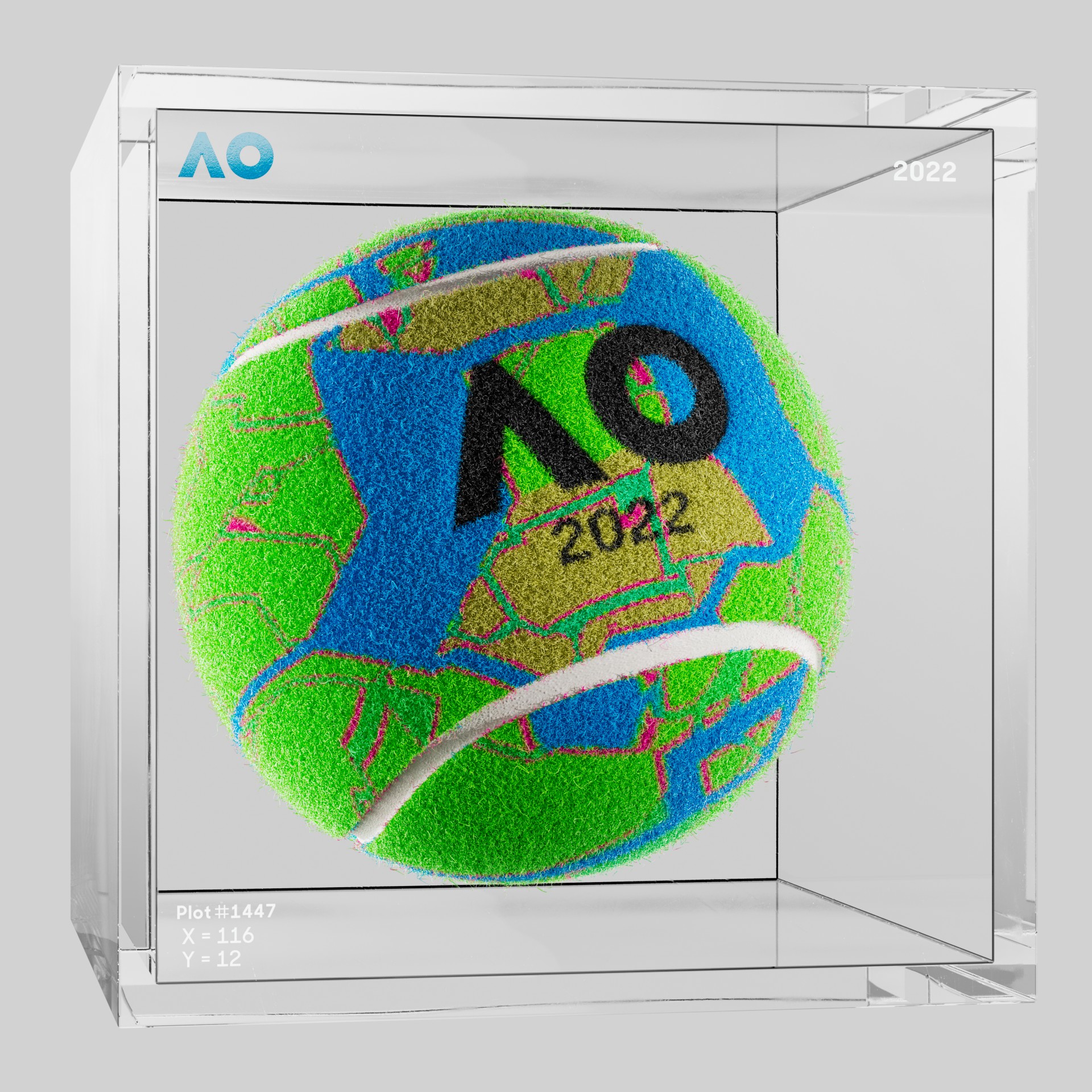 The Australian Open - The Australian Open Art Ball - AO Art Ball #6420 - NFT # 6420