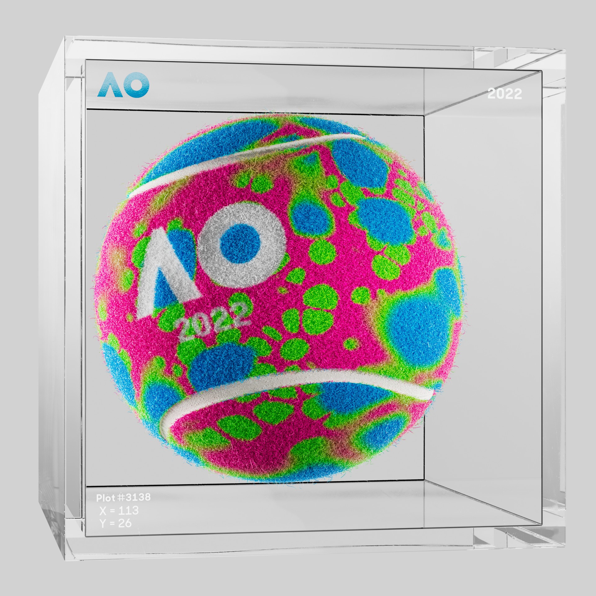 The Australian Open - The Australian Open Art Ball - AO Art Ball #6422 - NFT # 6422