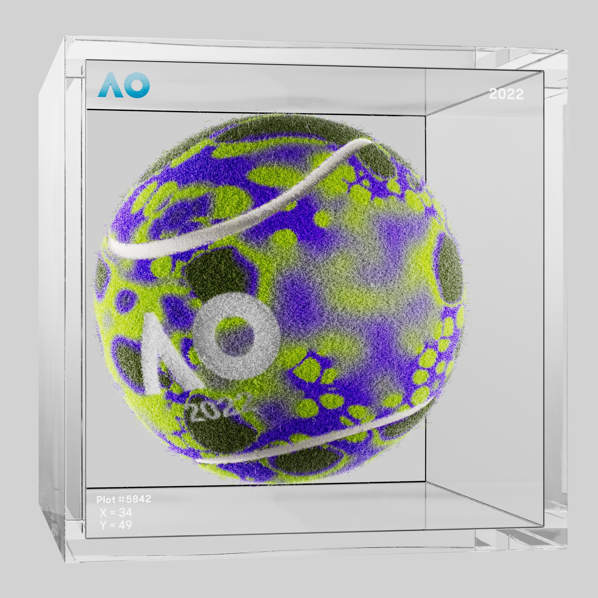 The Australian Open - The Australian Open Art Ball - AO Art Ball #6423 - NFT # 6423