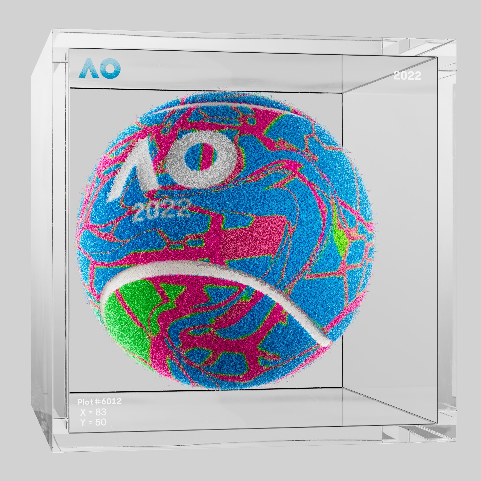 The Australian Open - The Australian Open Art Ball - AO Art Ball #6425 - NFT # 6425
