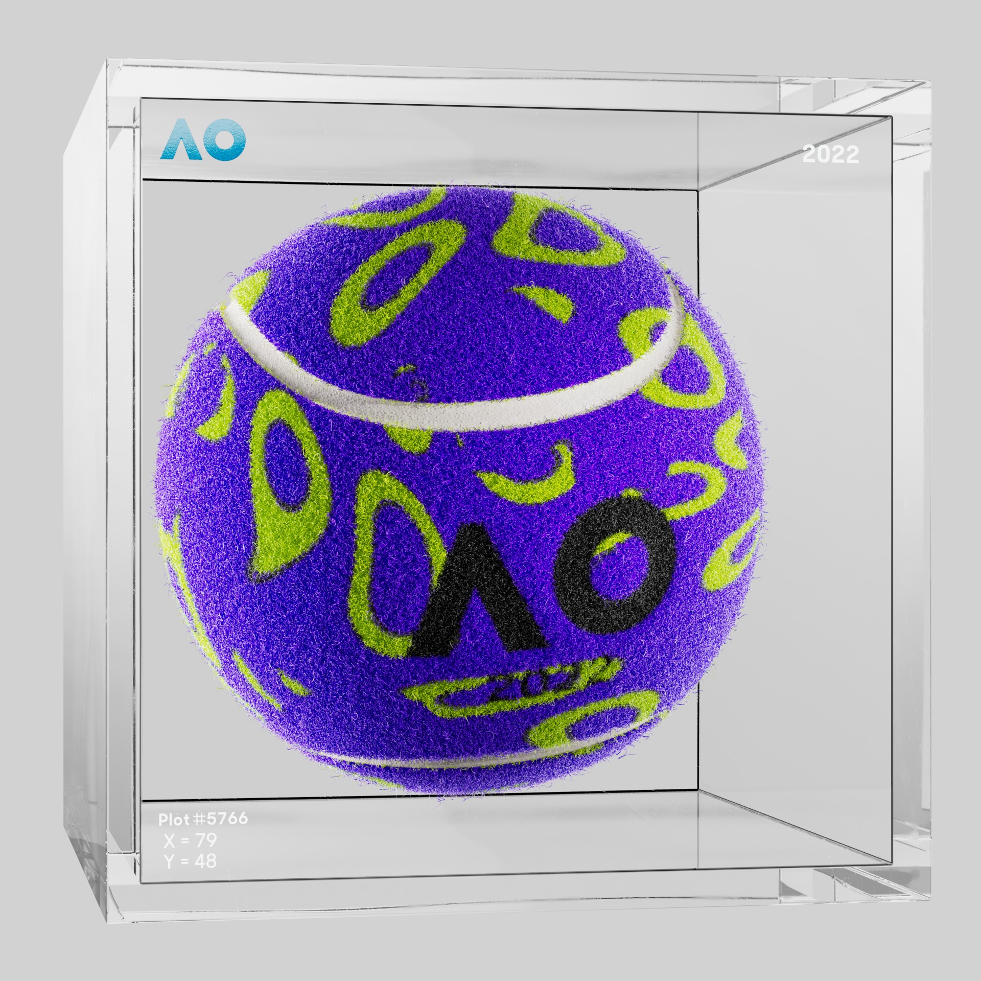 The Australian Open - The Australian Open Art Ball - AO Art Ball #6426 - NFT # 6426