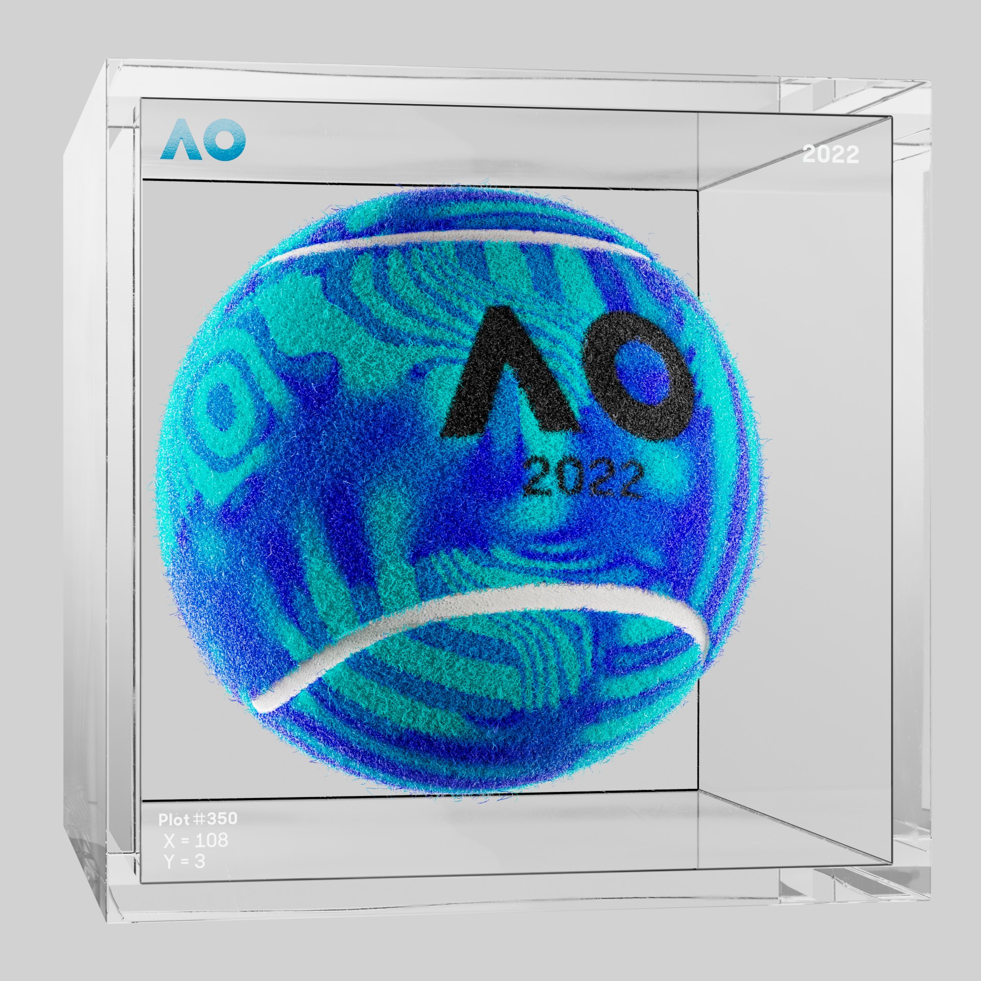 The Australian Open - The Australian Open Art Ball - AO Art Ball #6427 - NFT # 6427