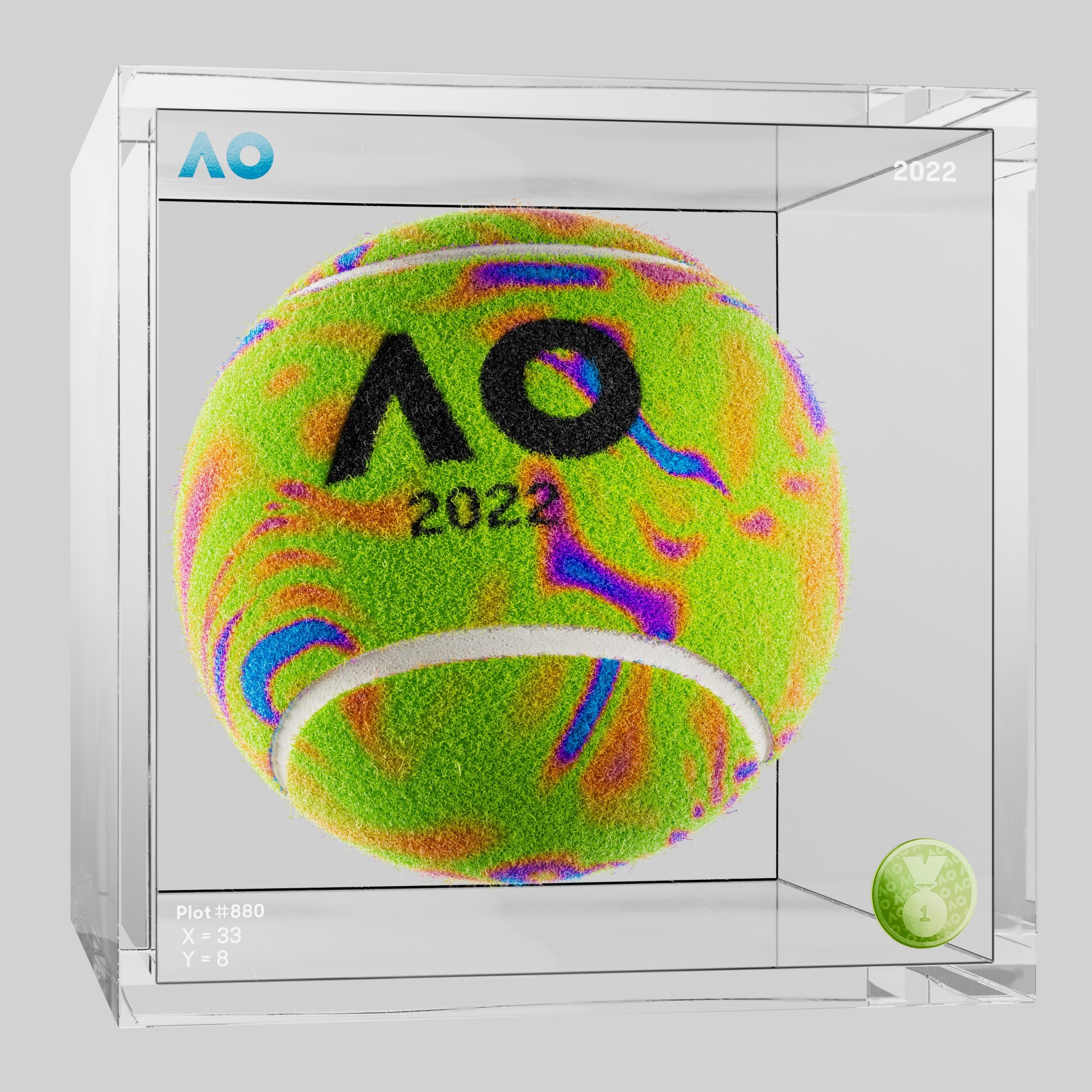 The Australian Open - The Australian Open Art Ball - AO Art Ball #6428 - NFT # 6428