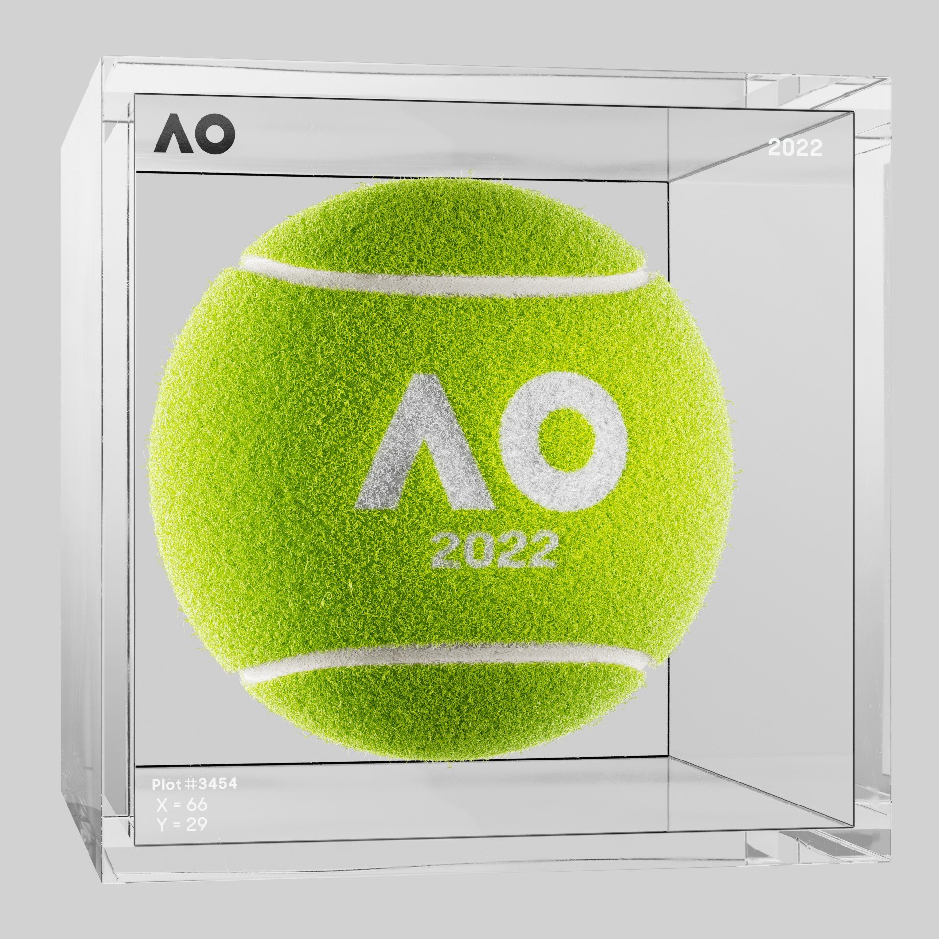 The Australian Open - The Australian Open Art Ball - AO Art Ball #6429 - NFT # 6429