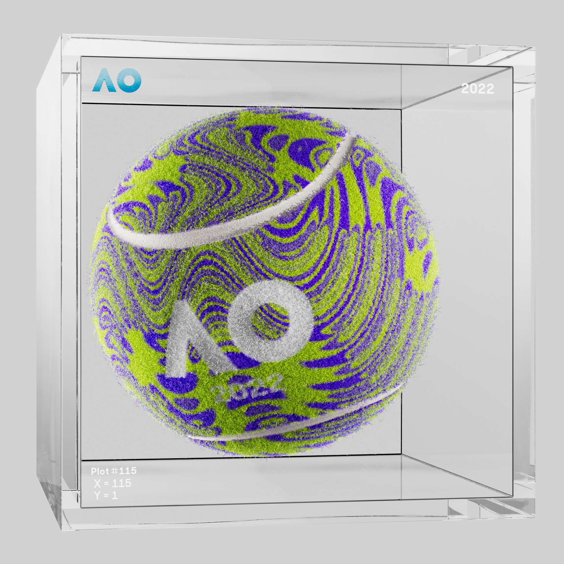 The Australian Open - The Australian Open Art Ball - AO Art Ball #6431 - NFT # 6431