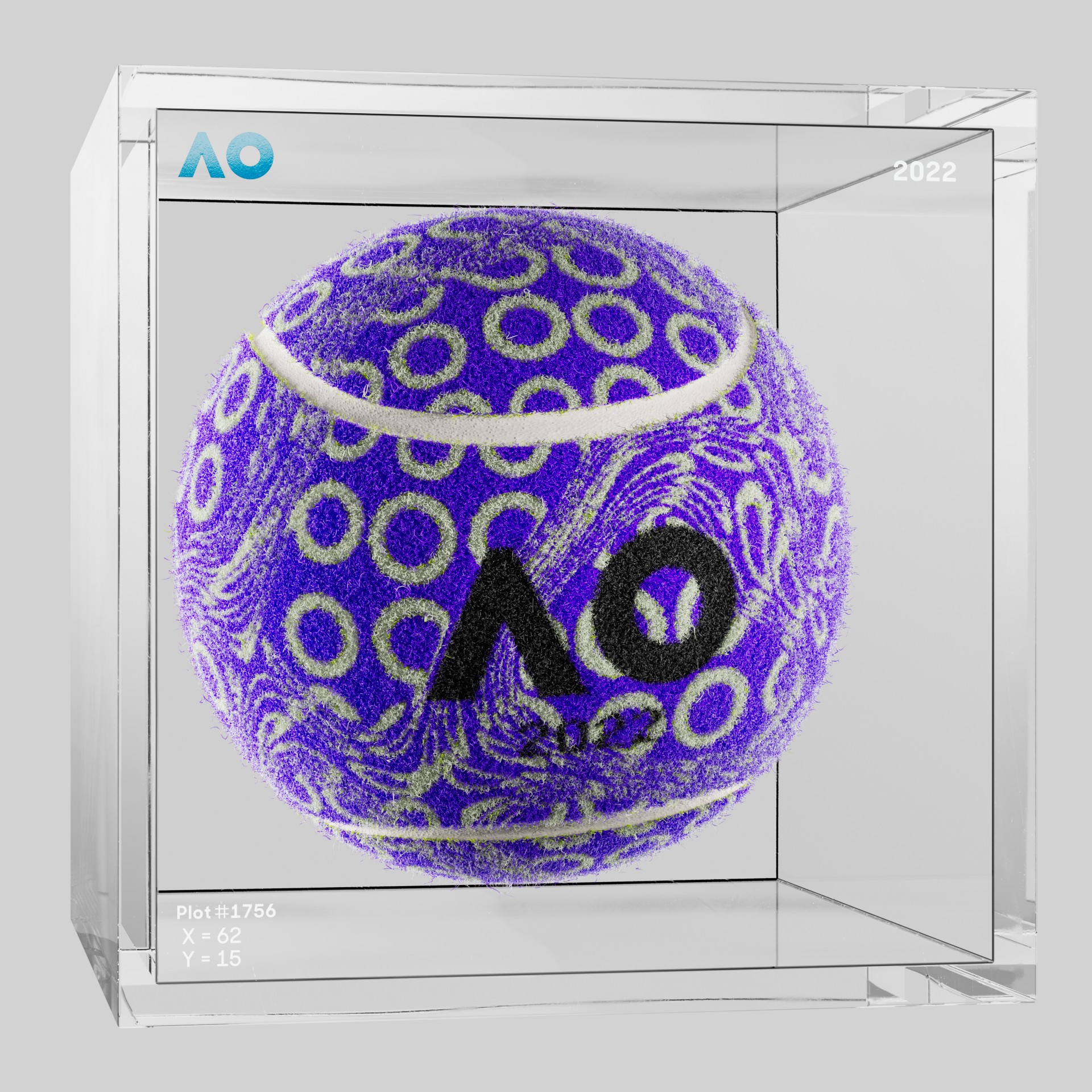 The Australian Open - The Australian Open Art Ball - AO Art Ball #6432 - NFT # 6432