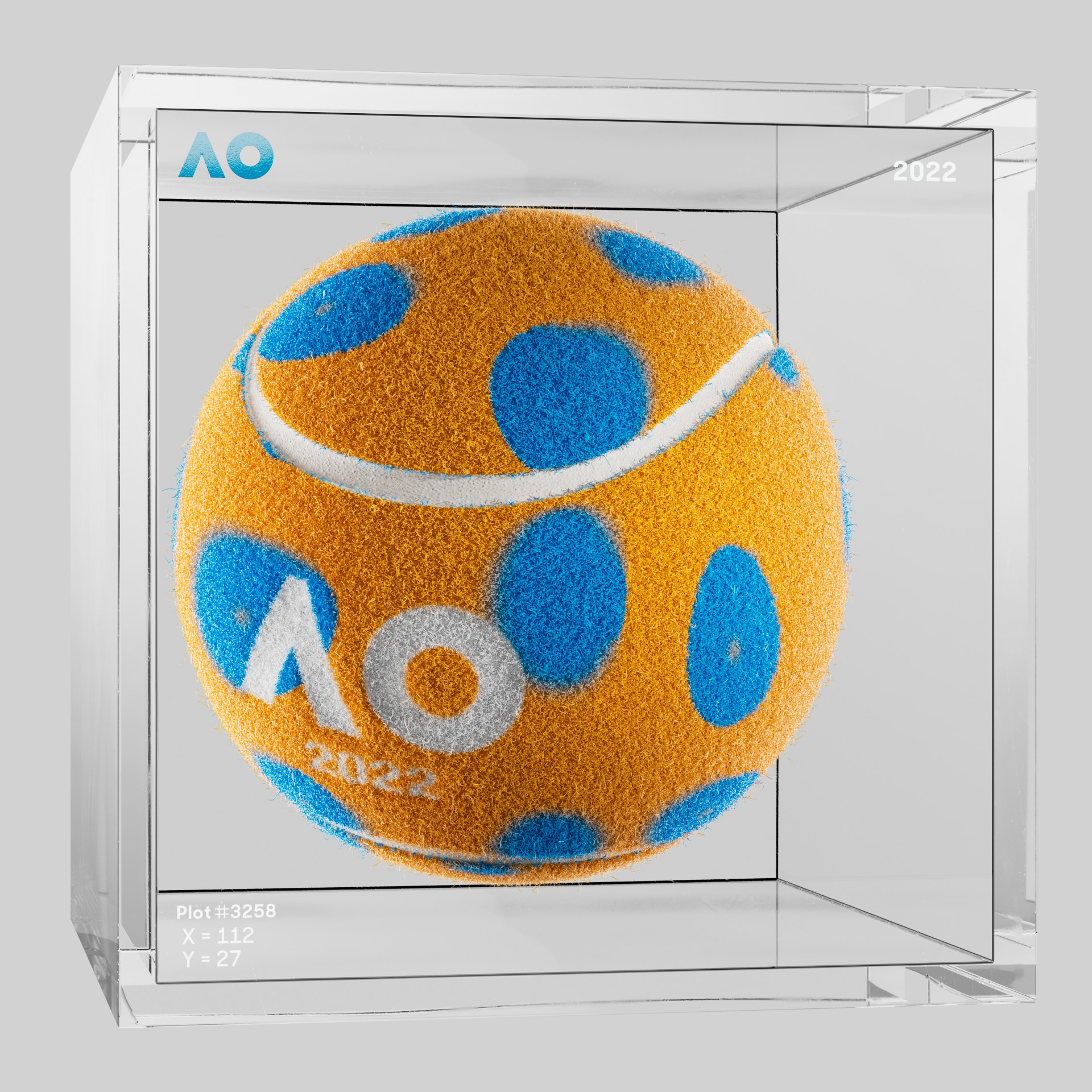 The Australian Open - The Australian Open Art Ball - AO Art Ball #6434 - NFT # 6434