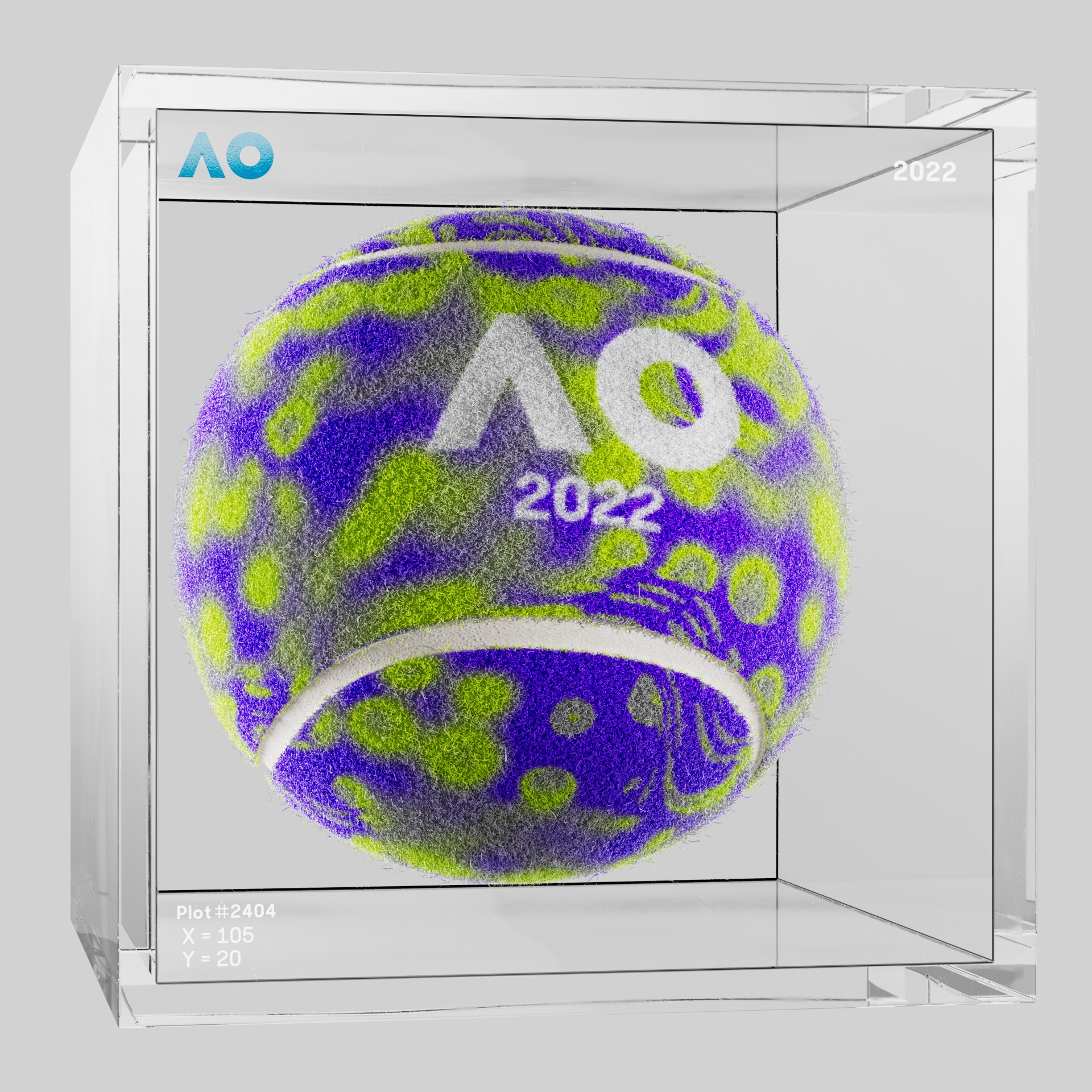 The Australian Open - The Australian Open Art Ball - AO Art Ball #6435 - NFT # 6435