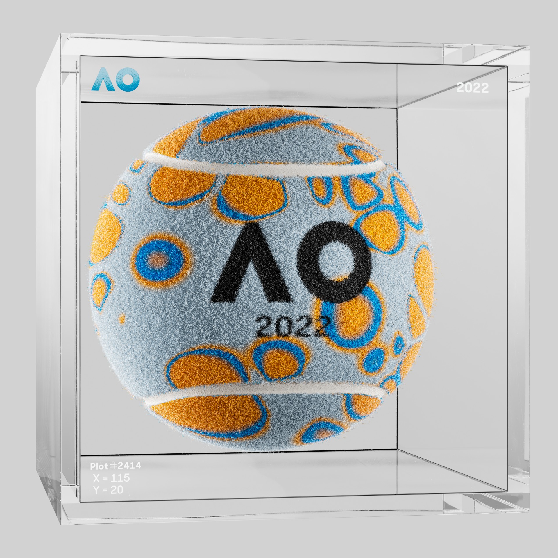 The Australian Open - The Australian Open Art Ball - AO Art Ball #6436 - NFT # 6436