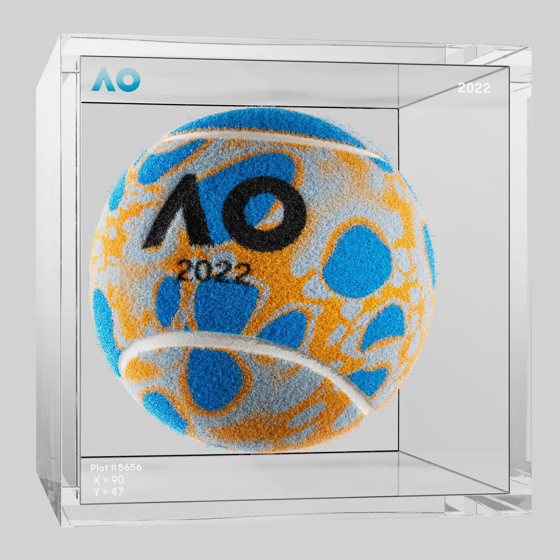 The Australian Open - The Australian Open Art Ball - AO Art Ball #6437 - NFT # 6437