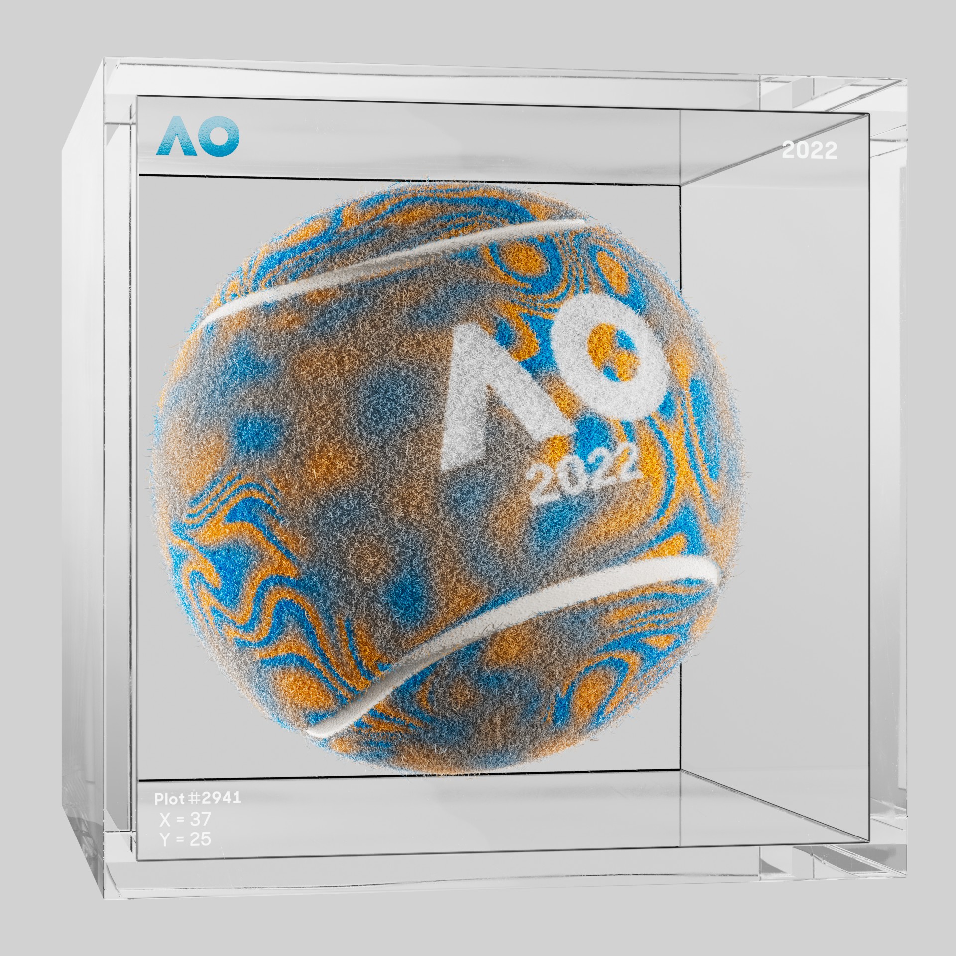 The Australian Open - The Australian Open Art Ball - AO Art Ball #6439 - NFT # 6439