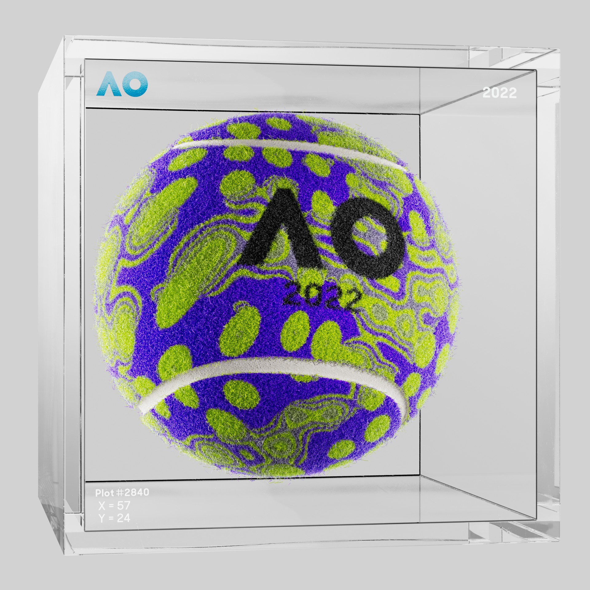The Australian Open - The Australian Open Art Ball - AO Art Ball #644 - NFT # 644