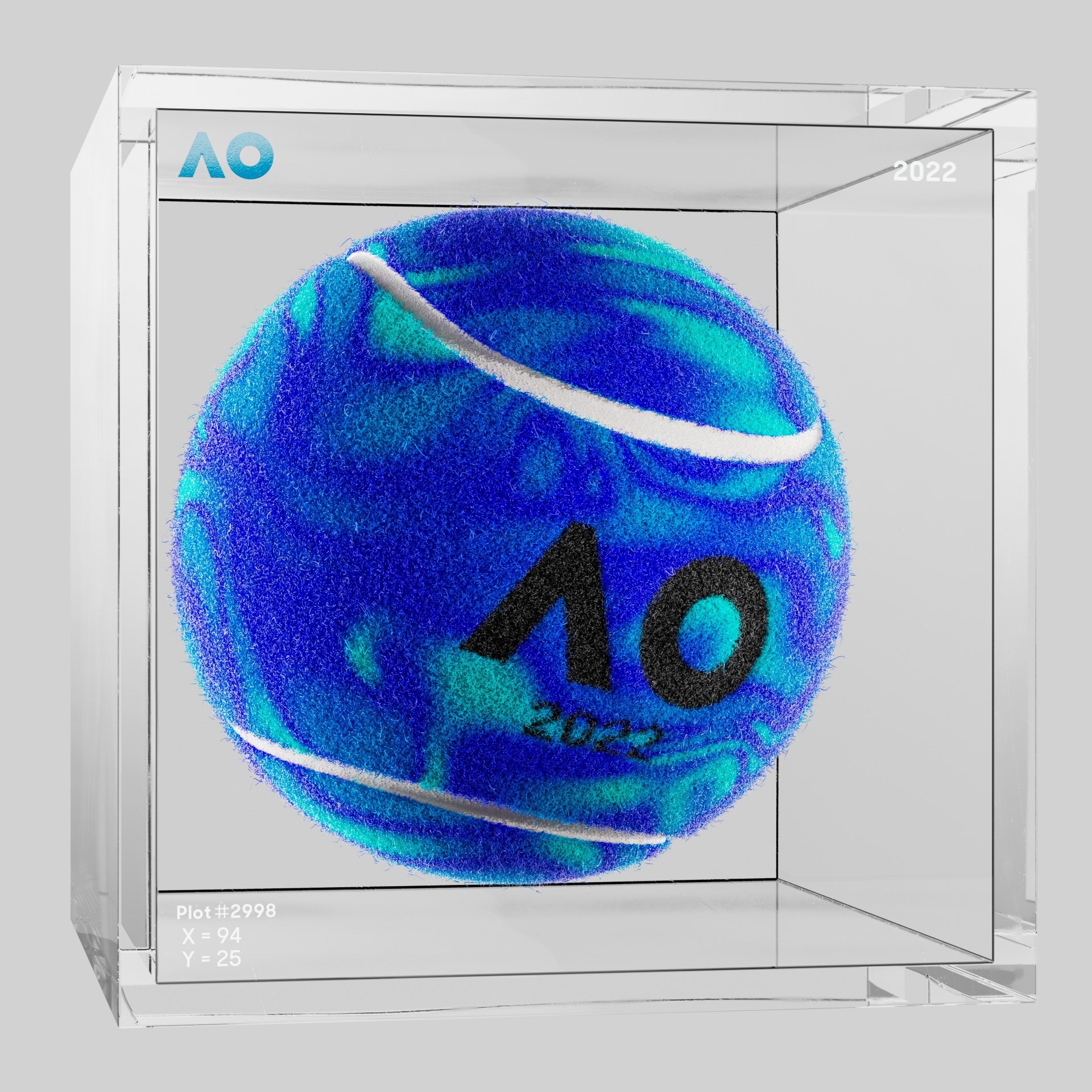 The Australian Open - The Australian Open Art Ball - AO Art Ball #6443 - NFT # 6443