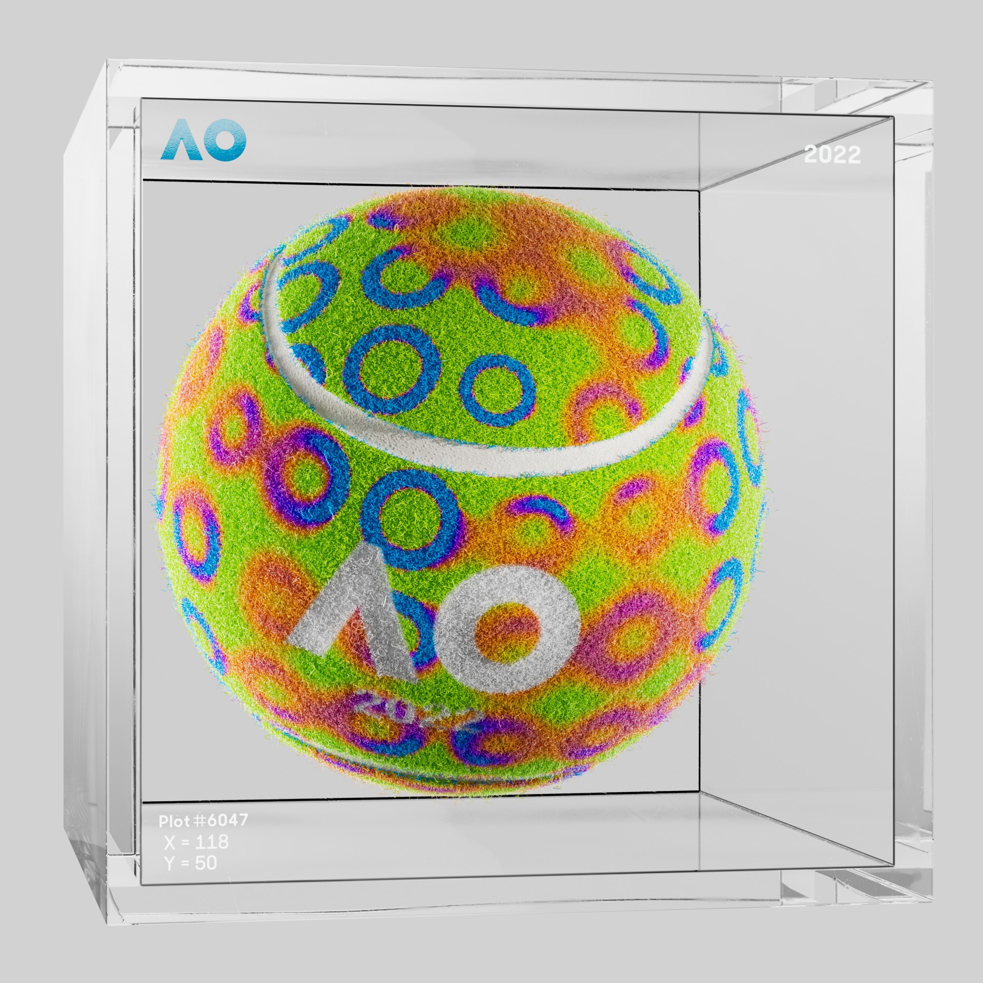The Australian Open - The Australian Open Art Ball - AO Art Ball #6445 - NFT # 6445