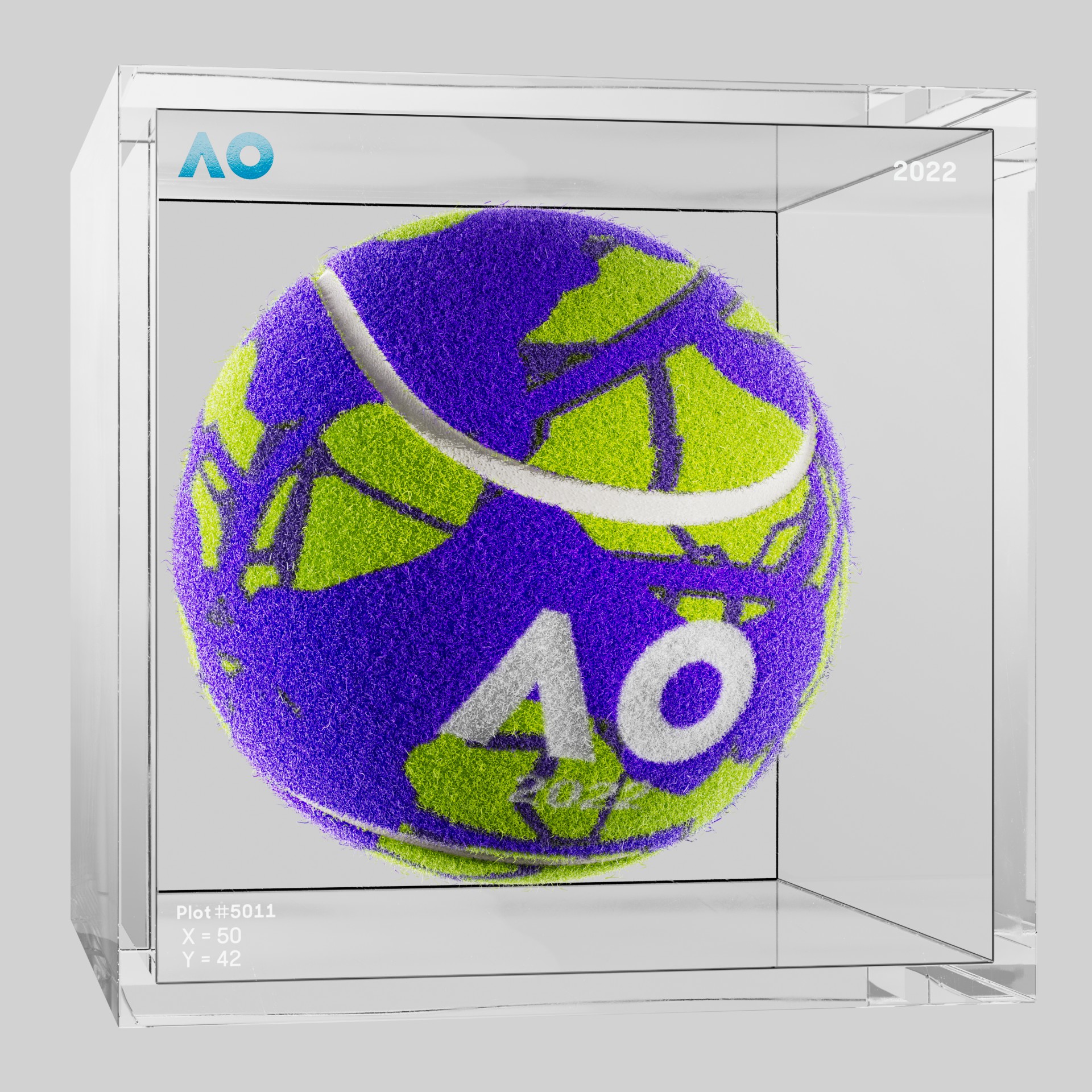 The Australian Open - The Australian Open Art Ball - AO Art Ball #6446 - NFT # 6446