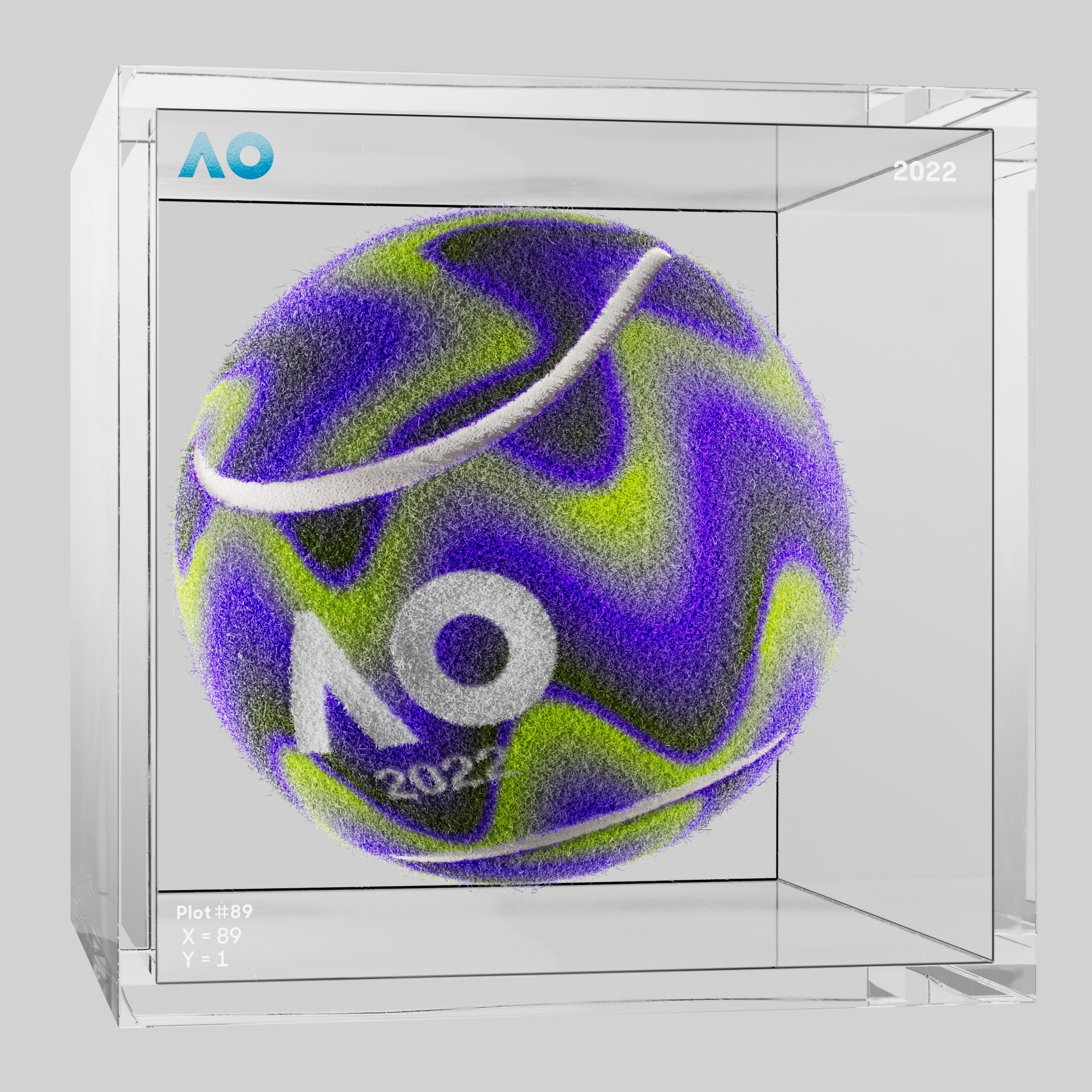 The Australian Open - The Australian Open Art Ball - AO Art Ball #6447 - NFT # 6447