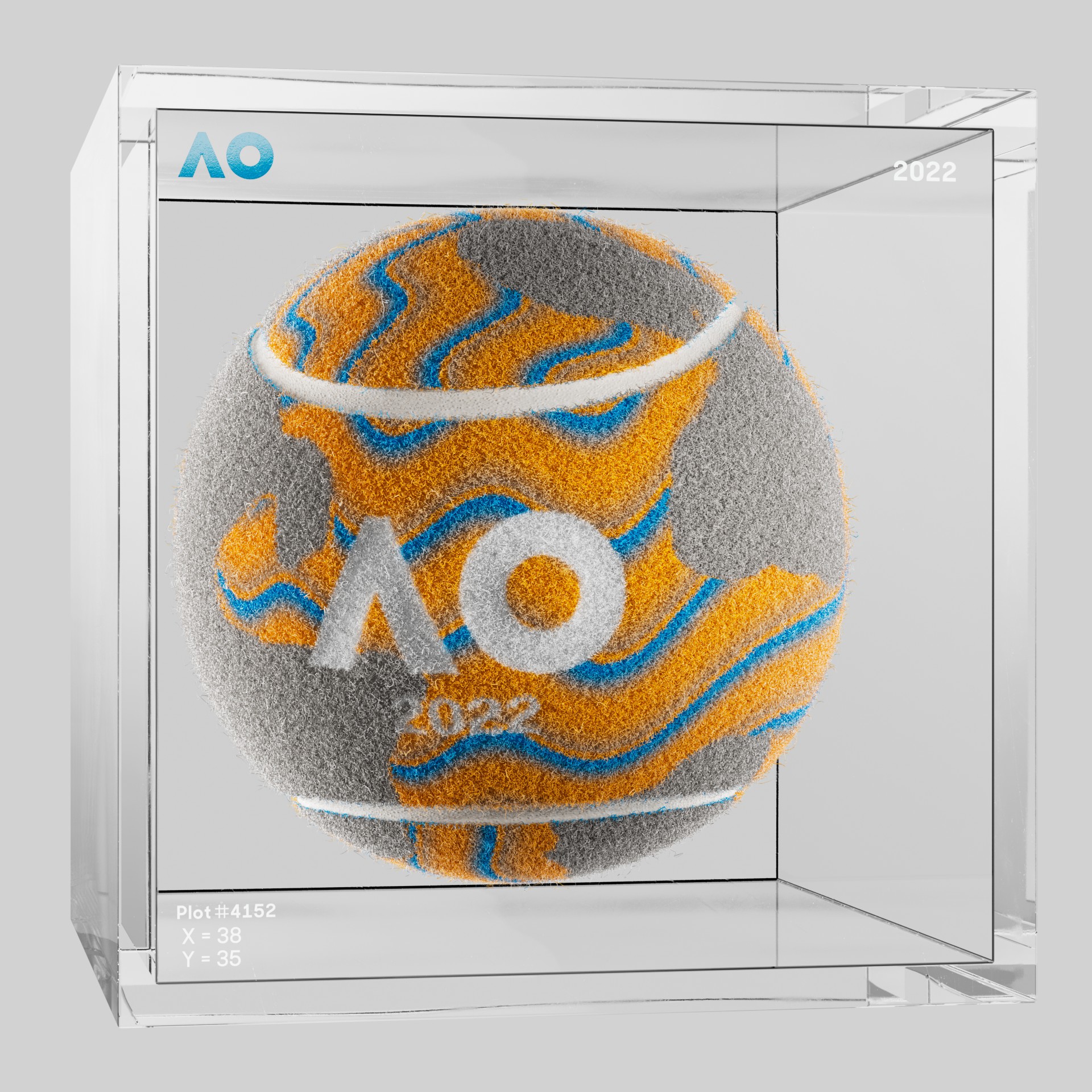 The Australian Open - The Australian Open Art Ball - AO Art Ball #6452 - NFT # 6452