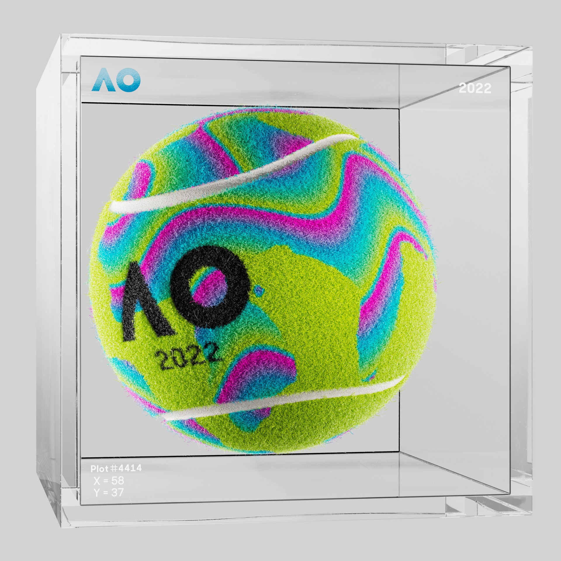 The Australian Open - The Australian Open Art Ball - AO Art Ball #6453 - NFT # 6453