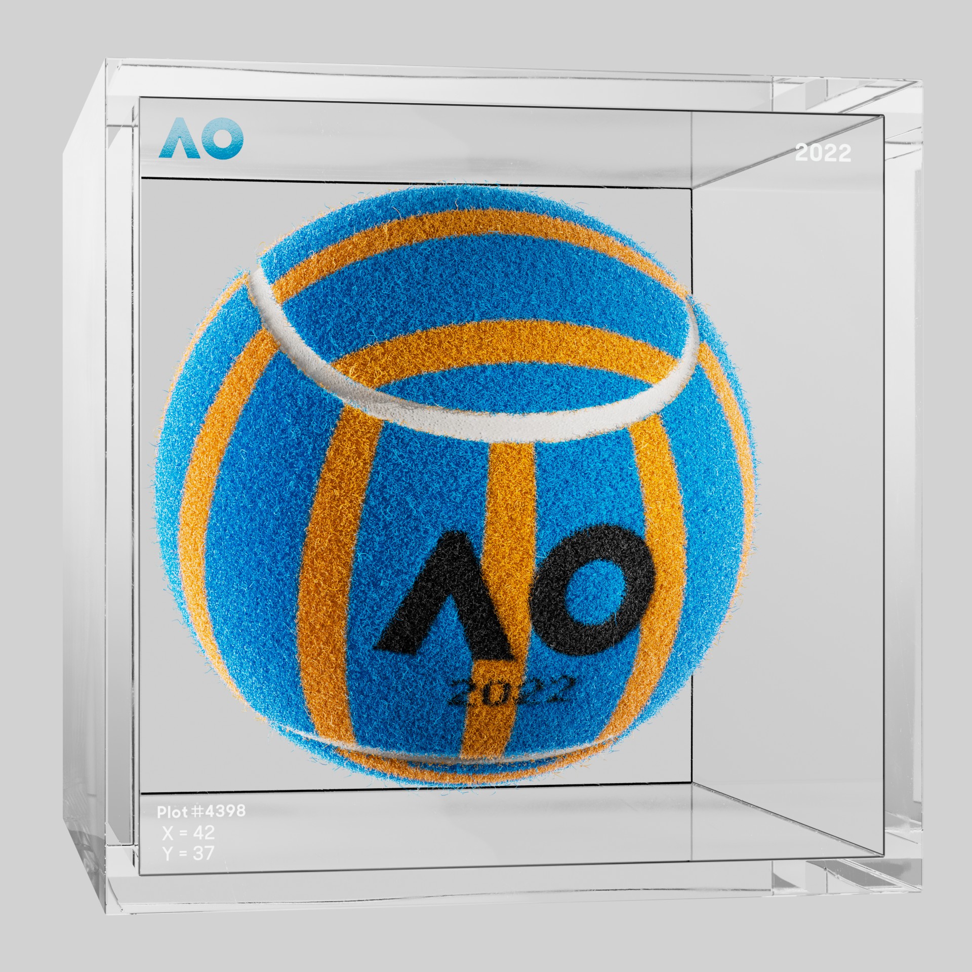 The Australian Open - The Australian Open Art Ball - AO Art Ball #6454 - NFT # 6454