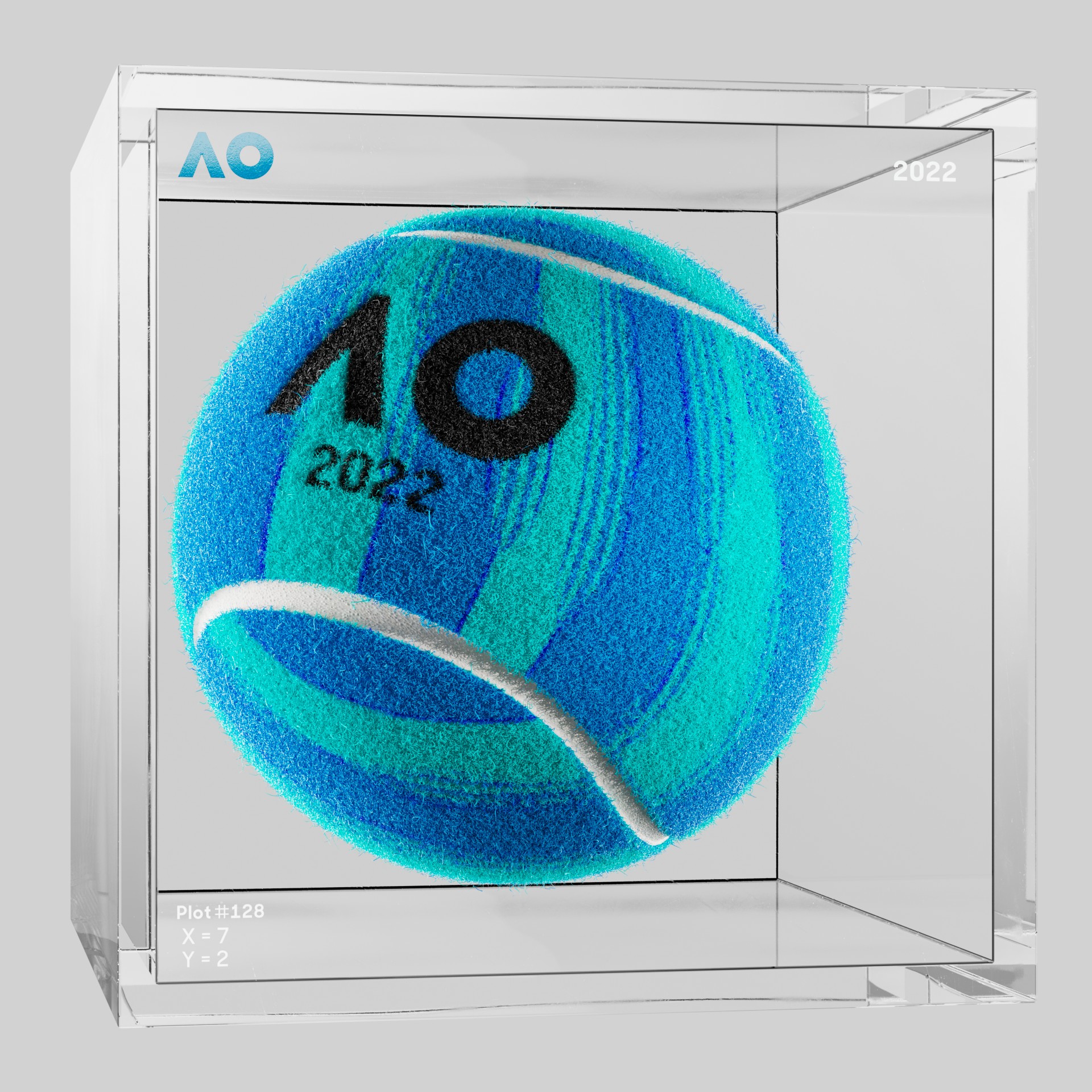 The Australian Open - The Australian Open Art Ball - AO Art Ball #6457 - NFT # 6457