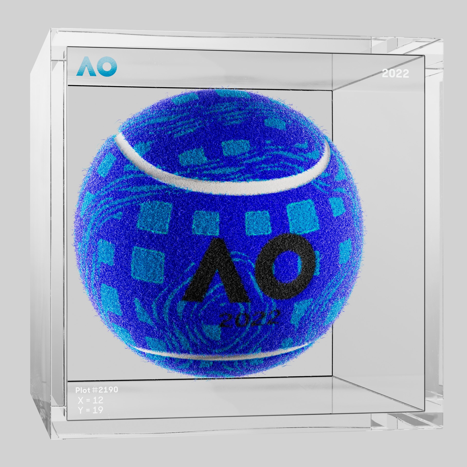 The Australian Open - The Australian Open Art Ball - AO Art Ball #6458 - NFT # 6458