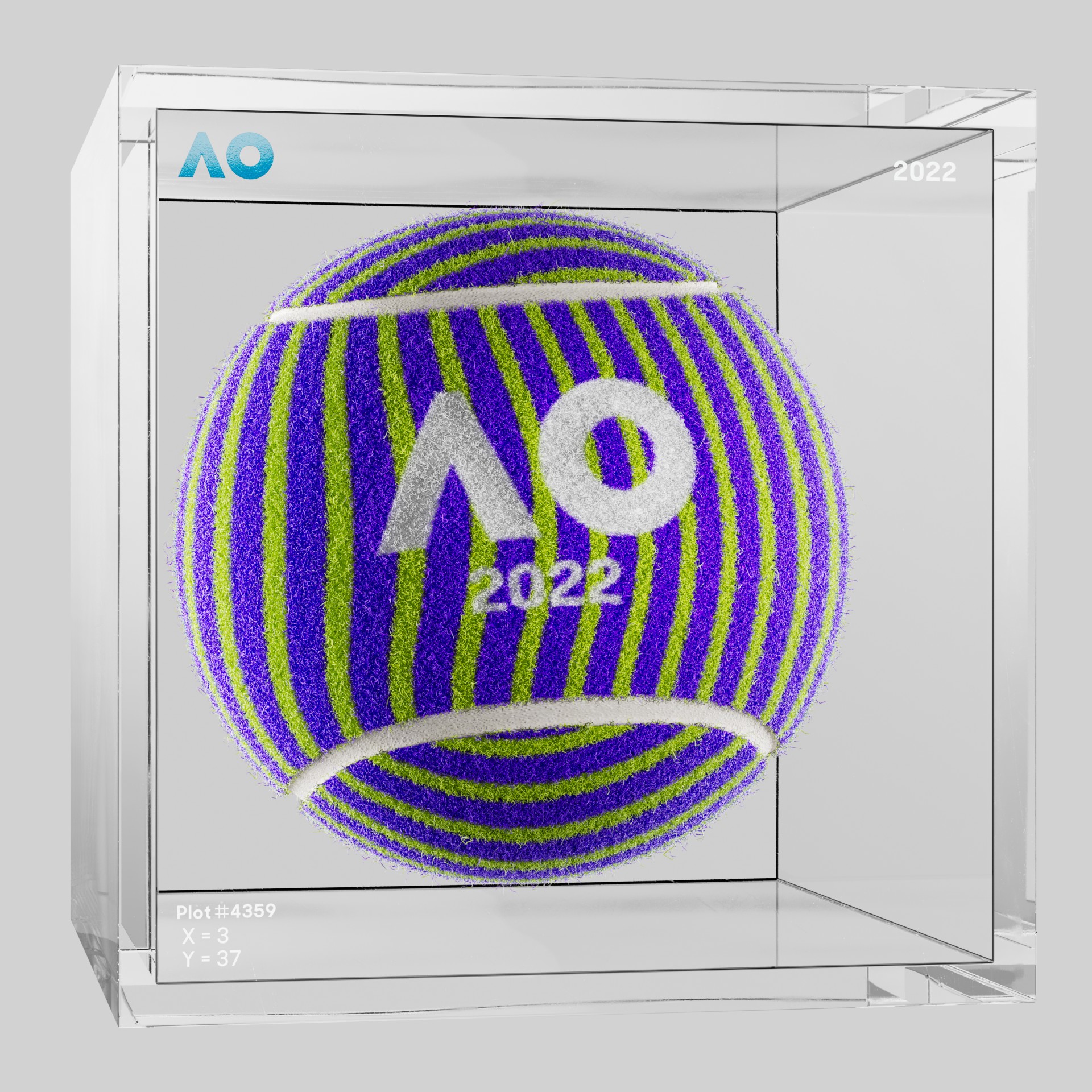 The Australian Open - The Australian Open Art Ball - AO Art Ball #6459 - NFT # 6459