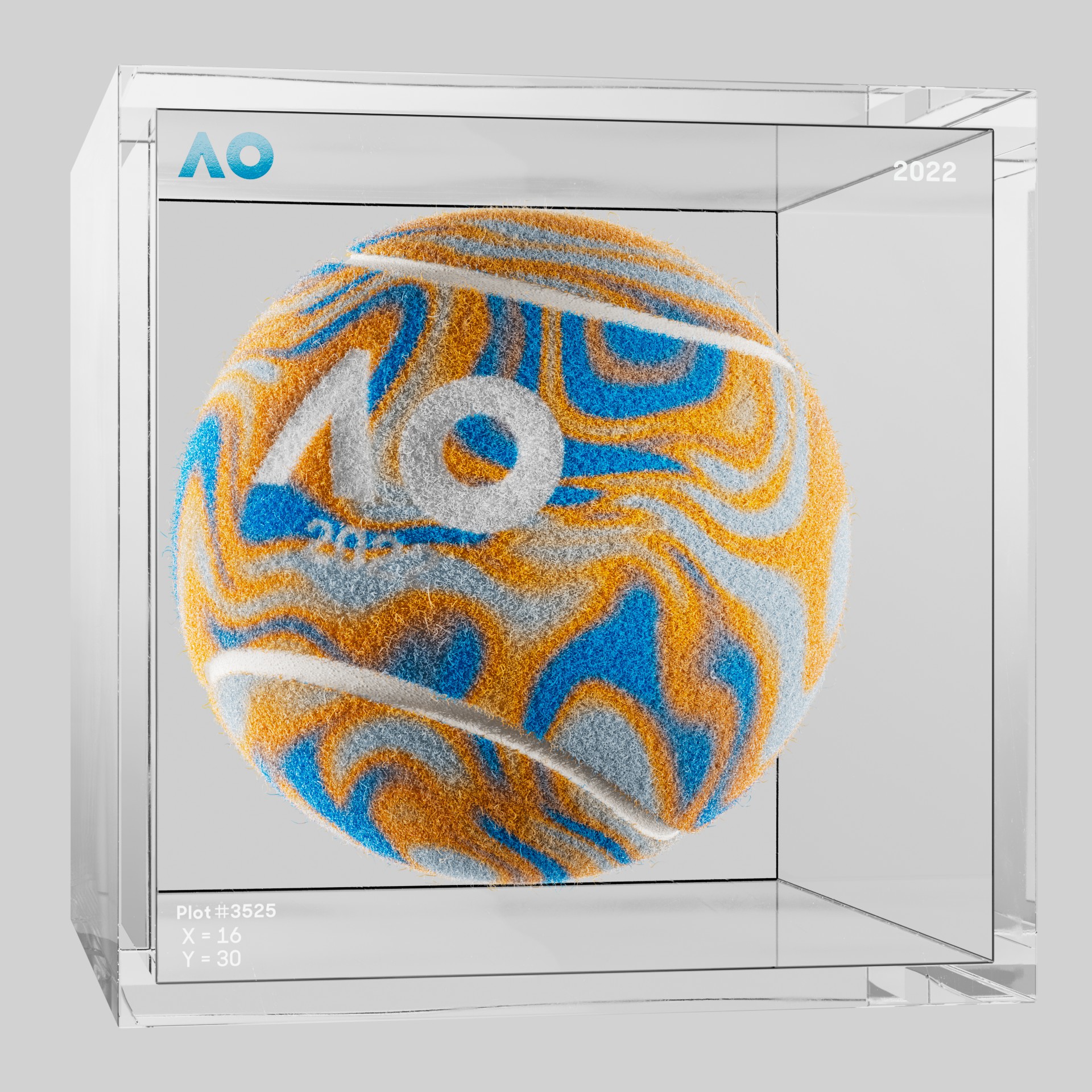 The Australian Open - The Australian Open Art Ball - AO Art Ball #646 - NFT # 646