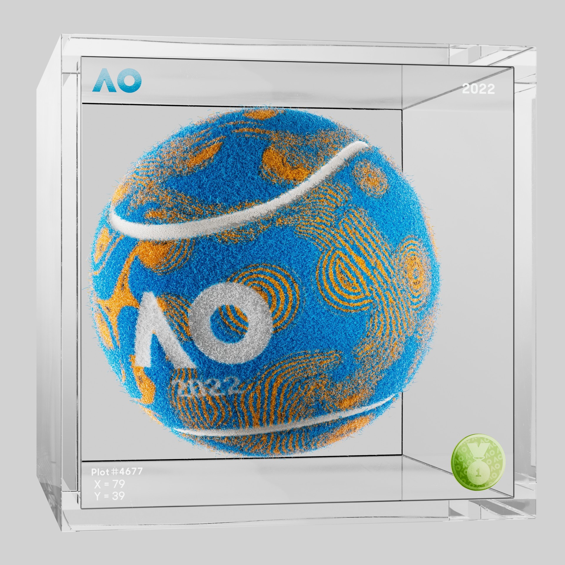 The Australian Open - The Australian Open Art Ball - AO Art Ball #6461 - NFT # 6461