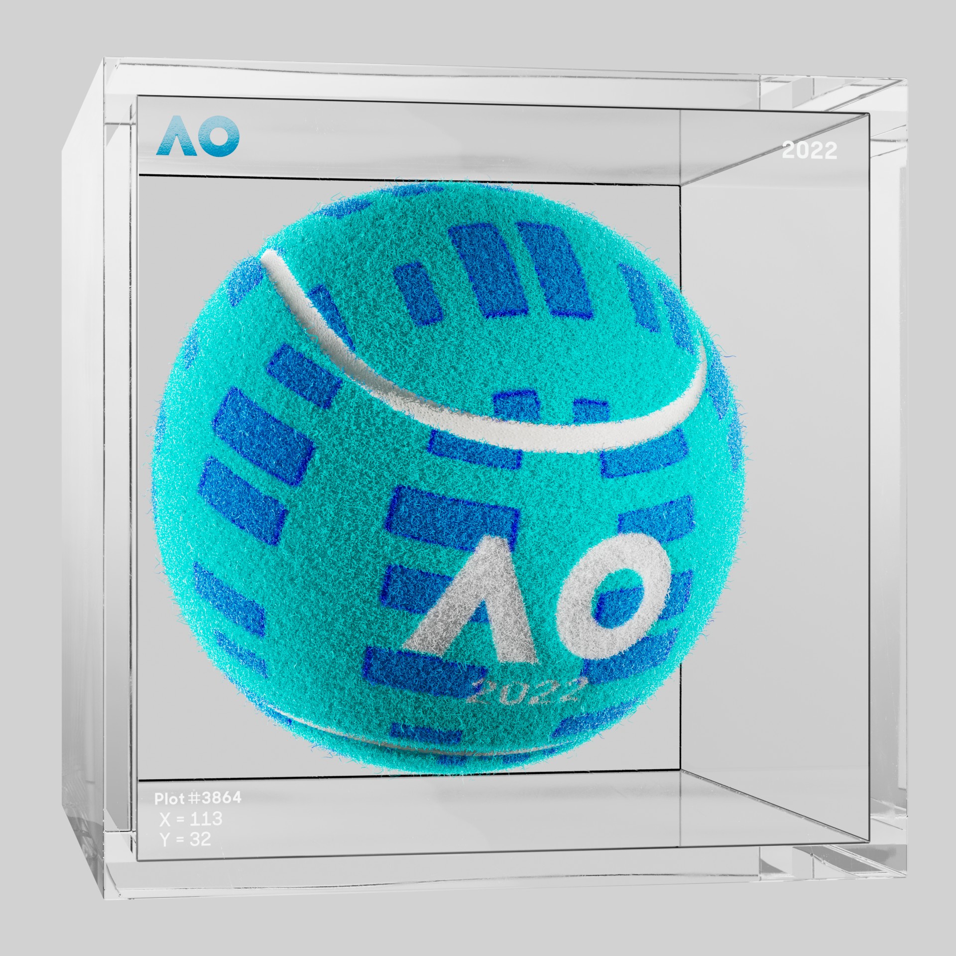 The Australian Open - The Australian Open Art Ball - AO Art Ball #6465 - NFT # 6465