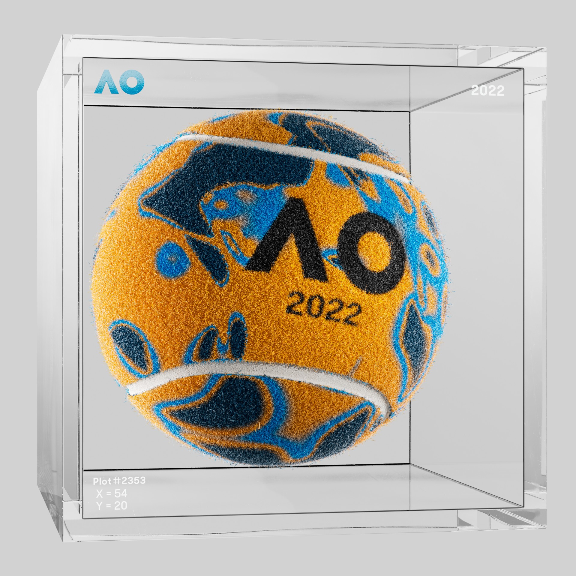 The Australian Open - The Australian Open Art Ball - AO Art Ball #6466 - NFT # 6466