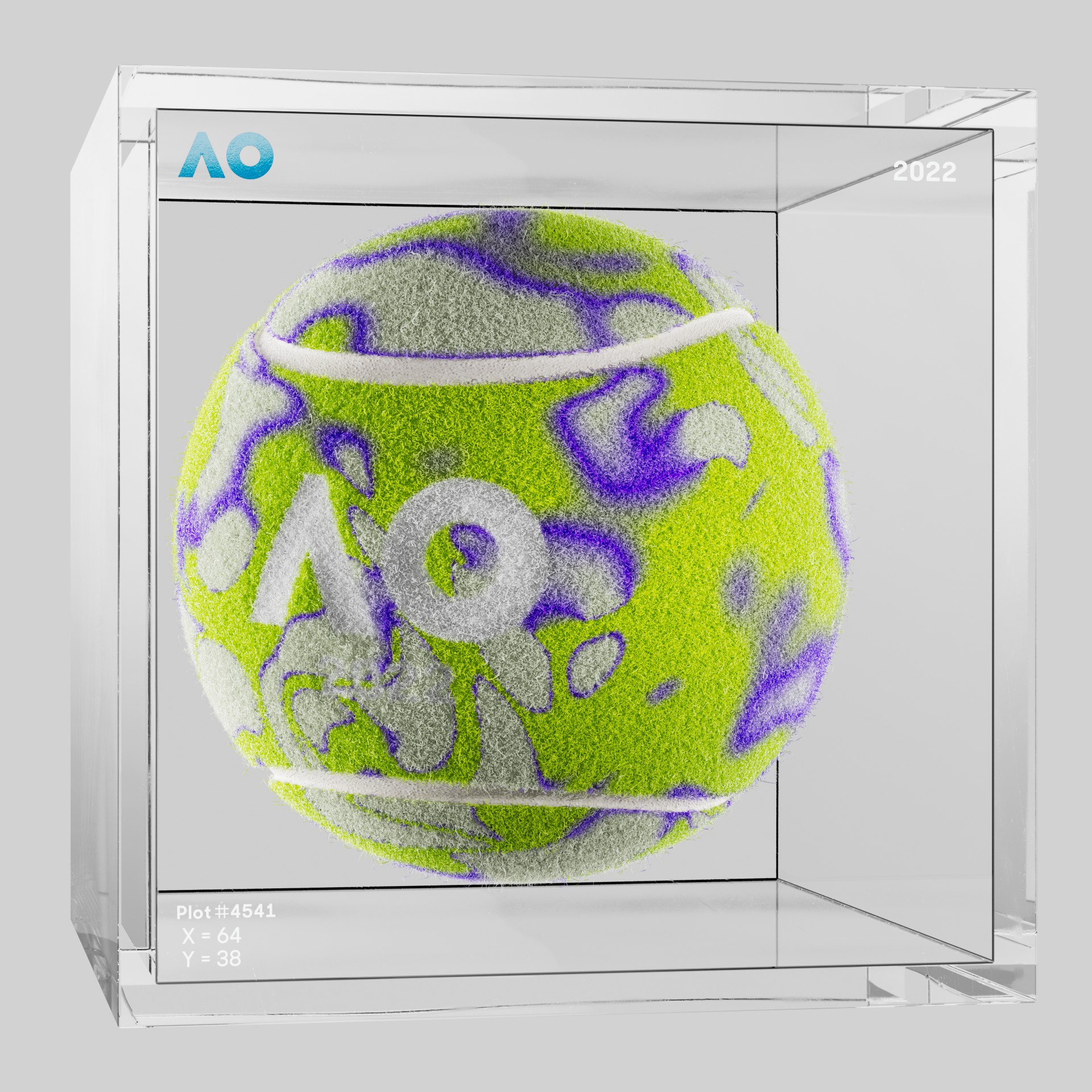 The Australian Open - The Australian Open Art Ball - AO Art Ball #6467 - NFT # 6467