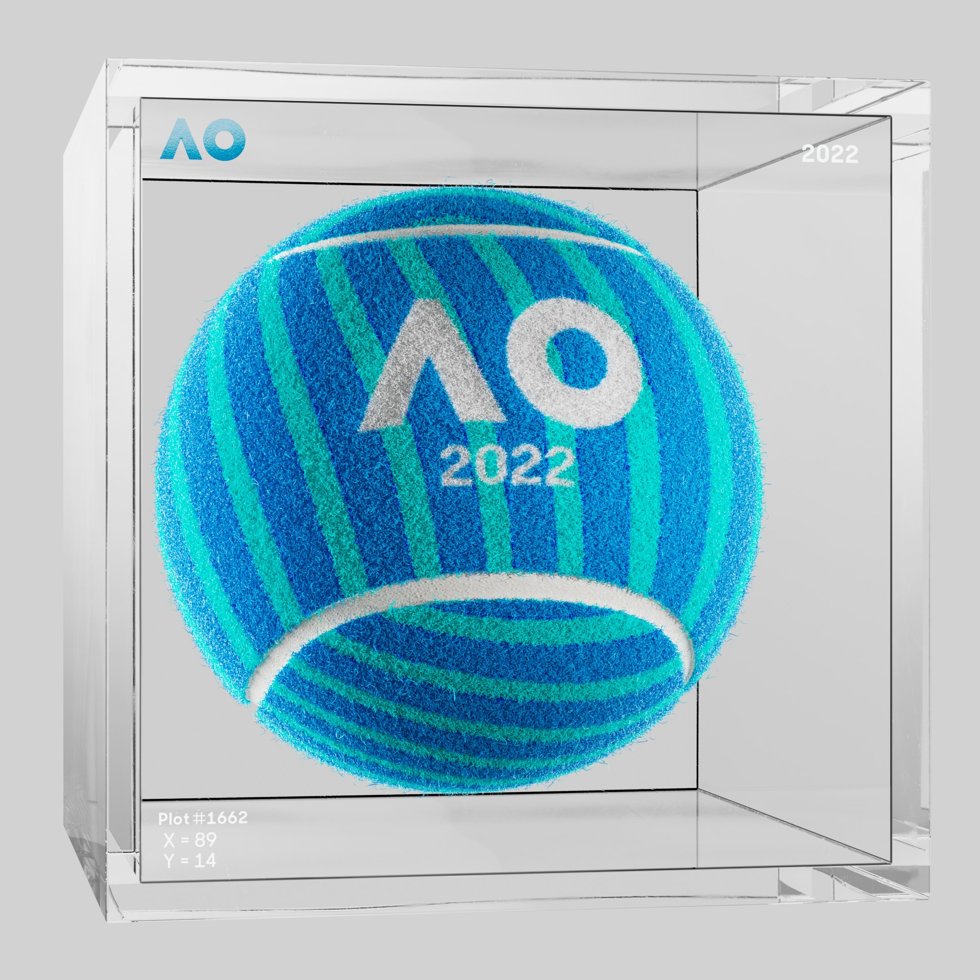 The Australian Open - The Australian Open Art Ball - AO Art Ball #6470 - NFT # 6470