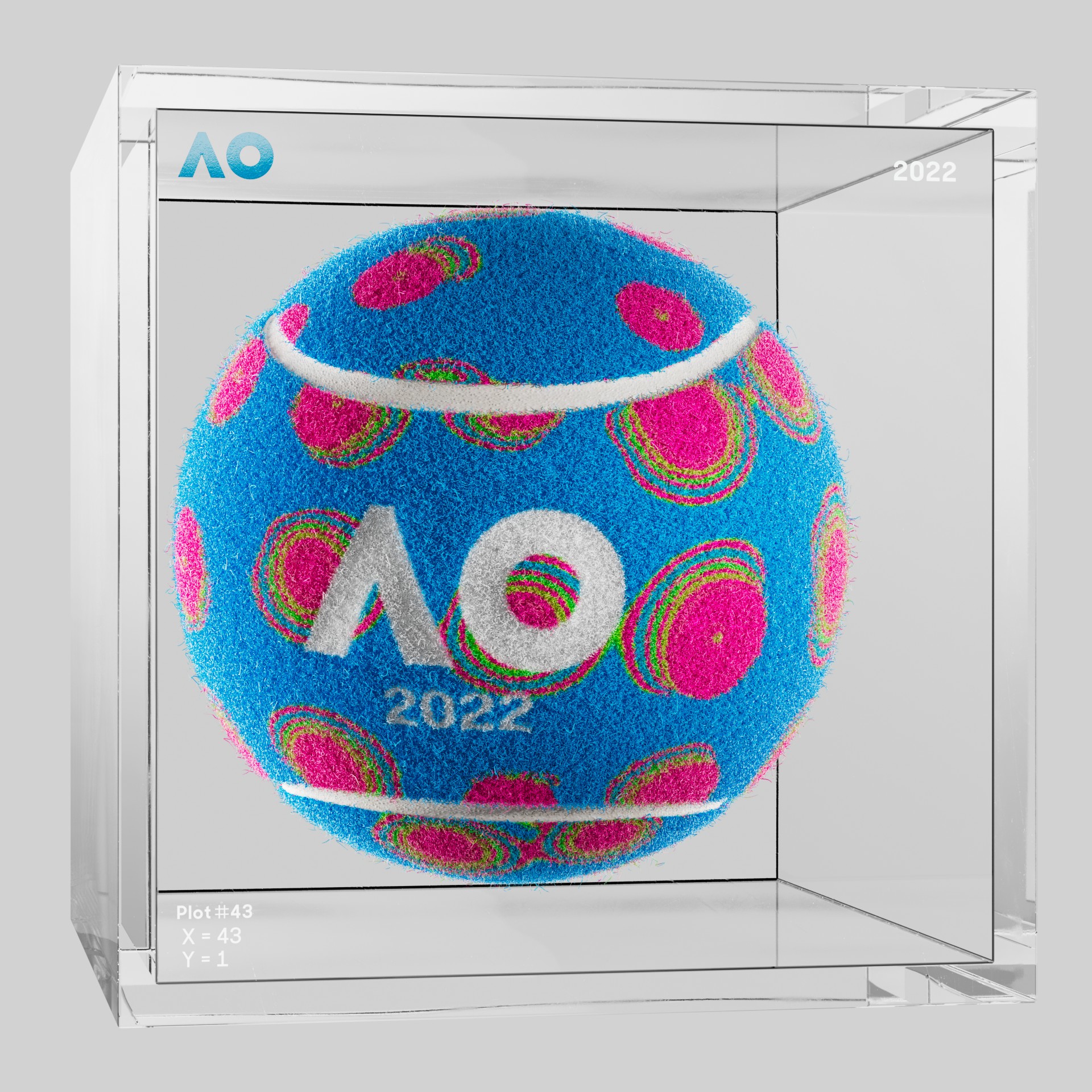The Australian Open - The Australian Open Art Ball - AO Art Ball #6472 - NFT # 6472