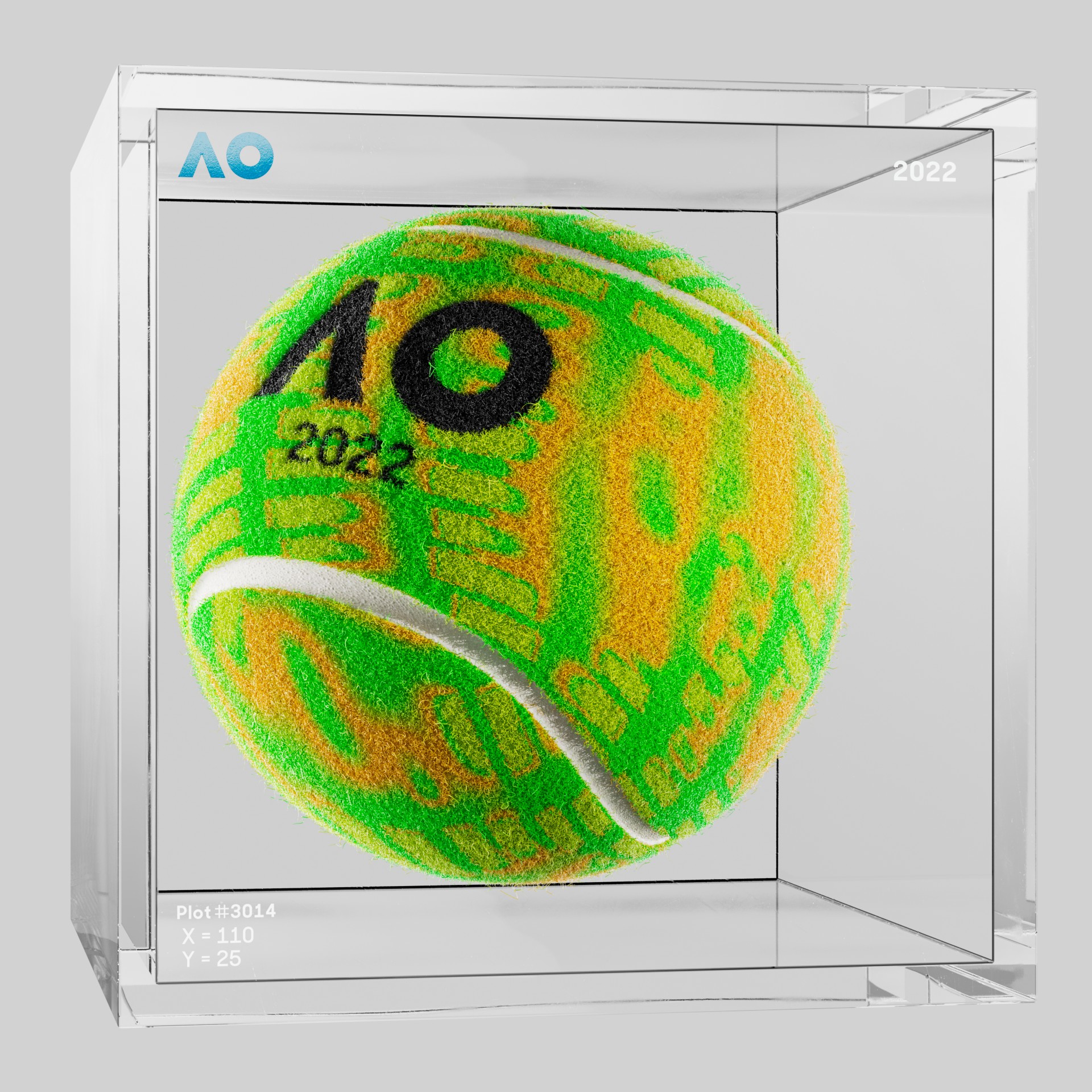 The Australian Open - The Australian Open Art Ball - AO Art Ball #6474 - NFT # 6474