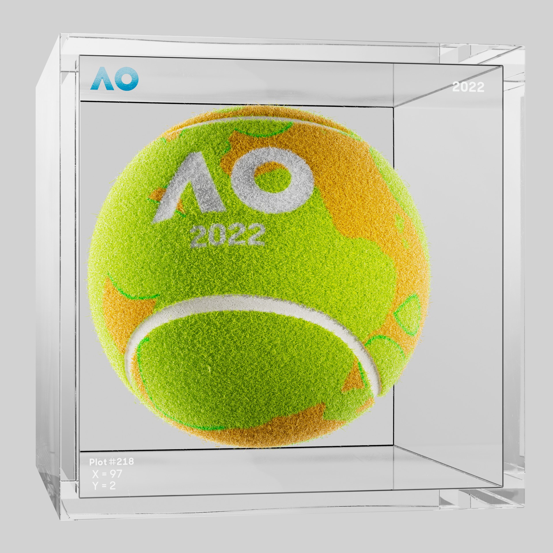 The Australian Open - The Australian Open Art Ball - AO Art Ball #6475 - NFT # 6475