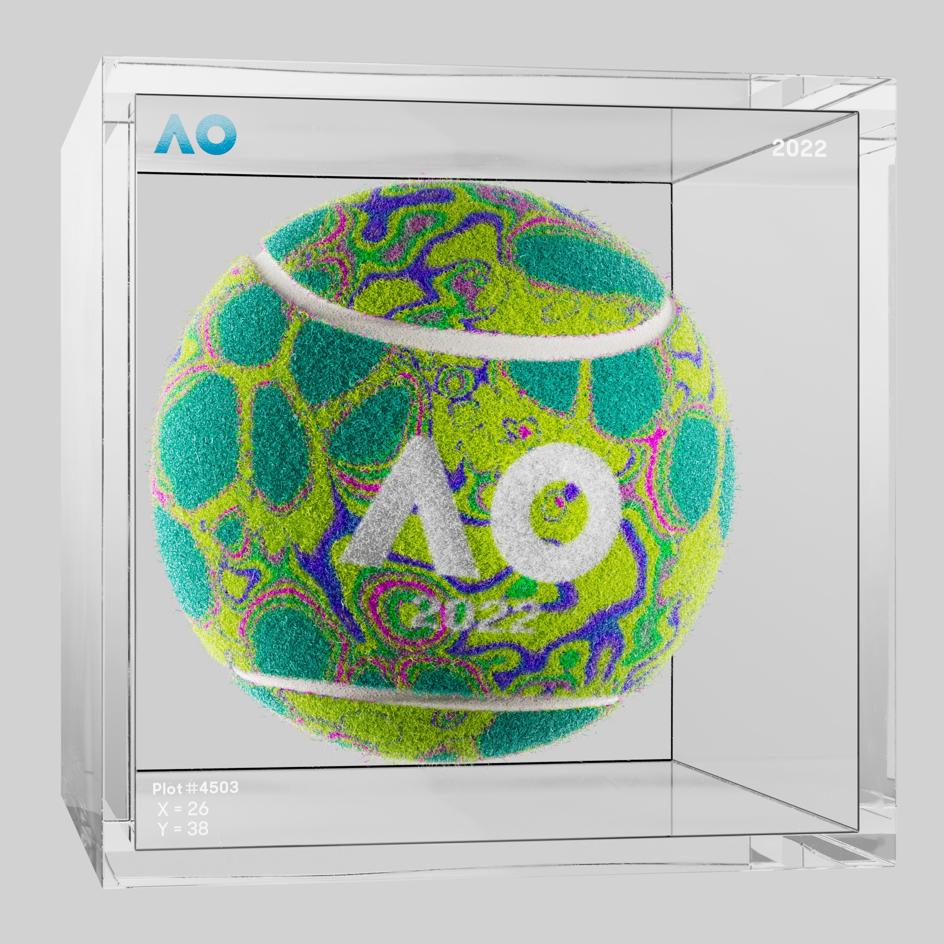 The Australian Open - The Australian Open Art Ball - AO Art Ball #6479 - NFT # 6479