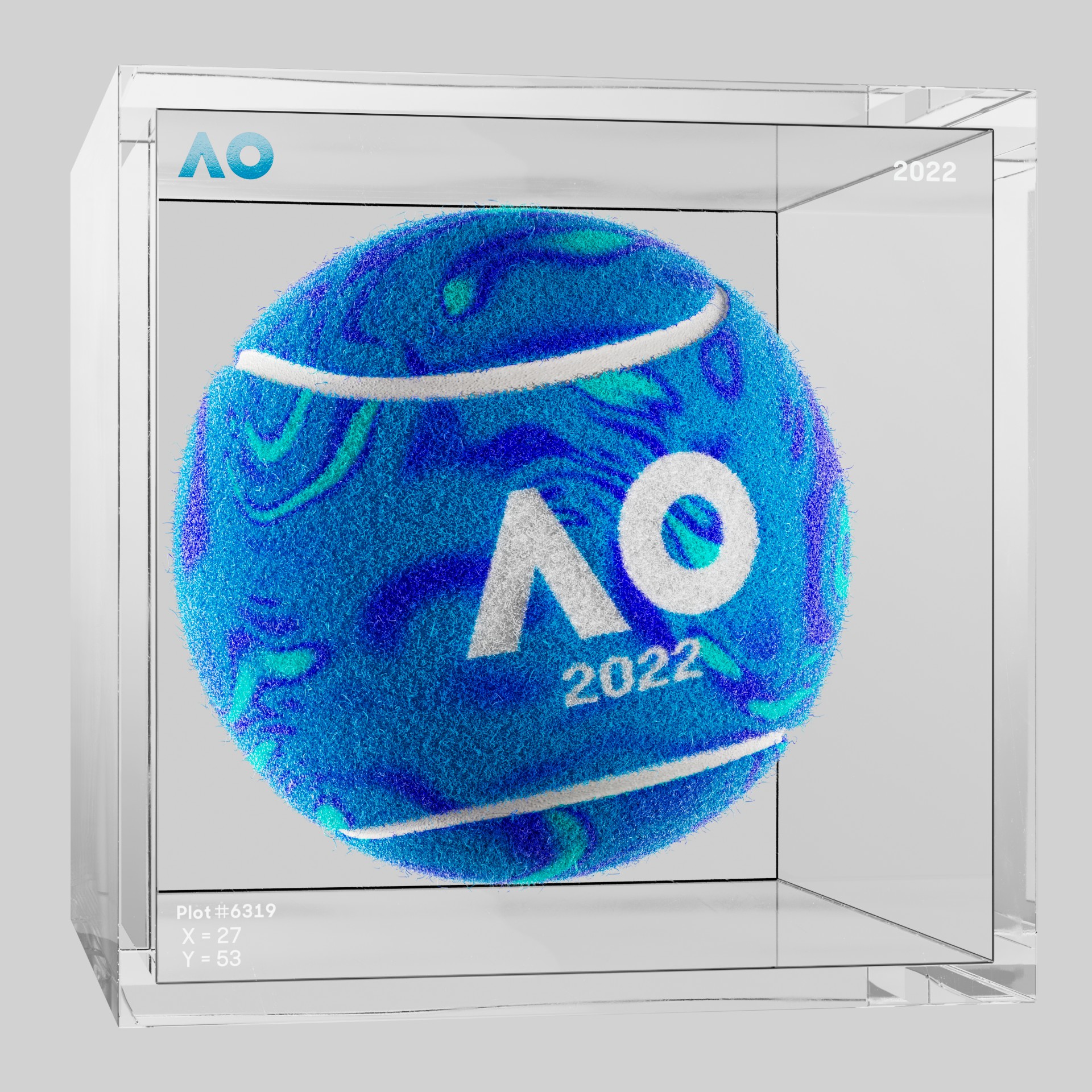 The Australian Open - The Australian Open Art Ball - AO Art Ball #6481 - NFT # 6481