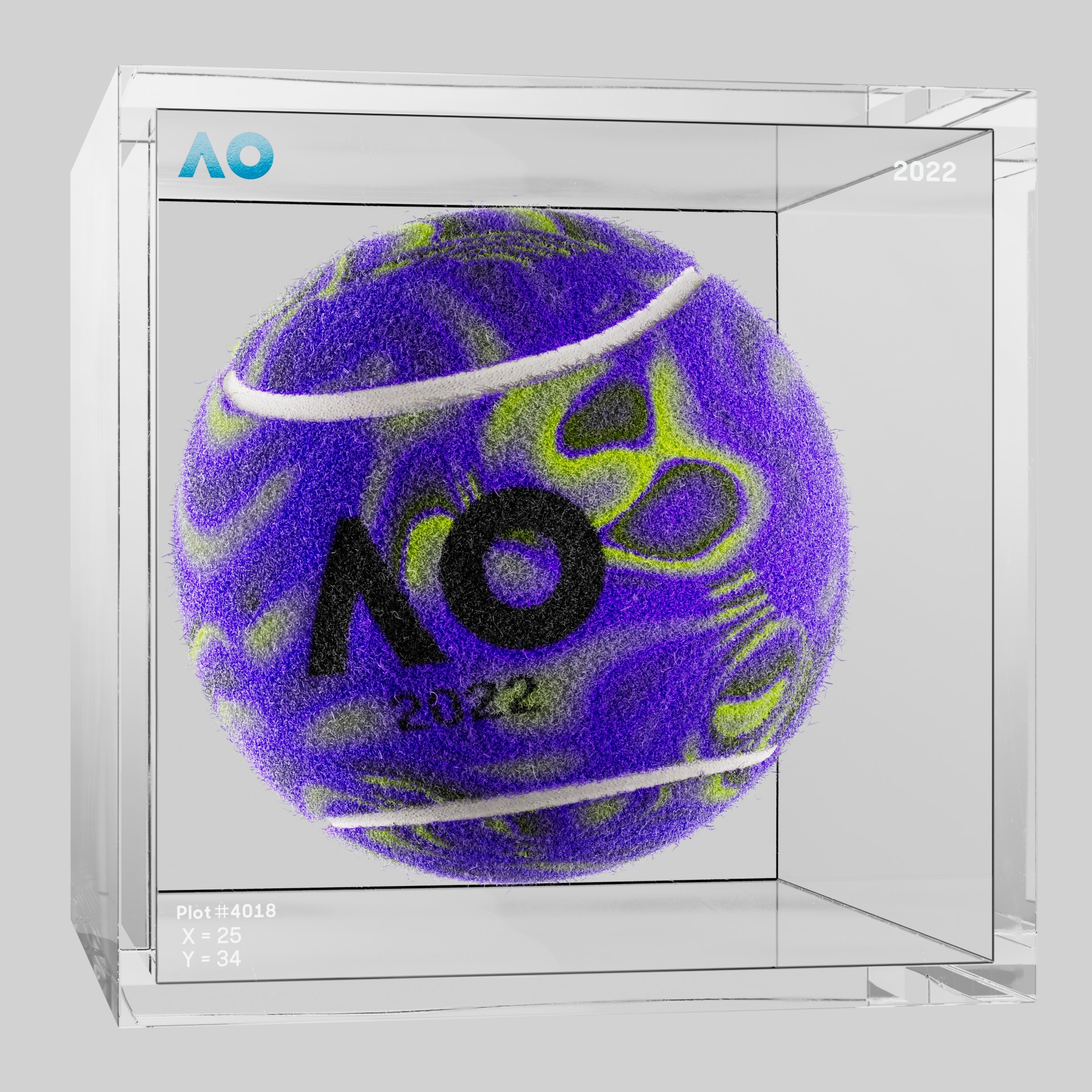 The Australian Open - The Australian Open Art Ball - AO Art Ball #6483 - NFT # 6483