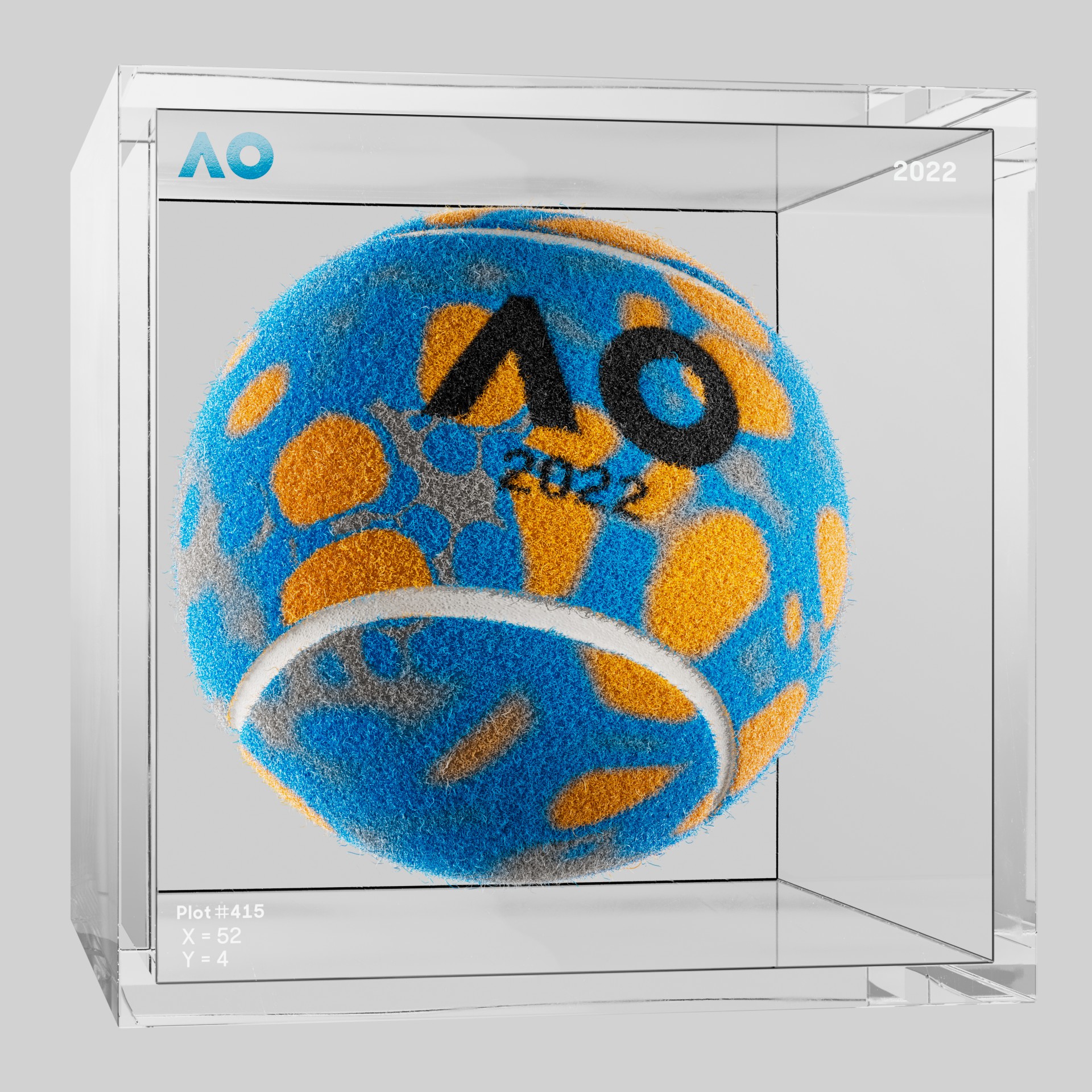 The Australian Open - The Australian Open Art Ball - AO Art Ball #6484 - NFT # 6484