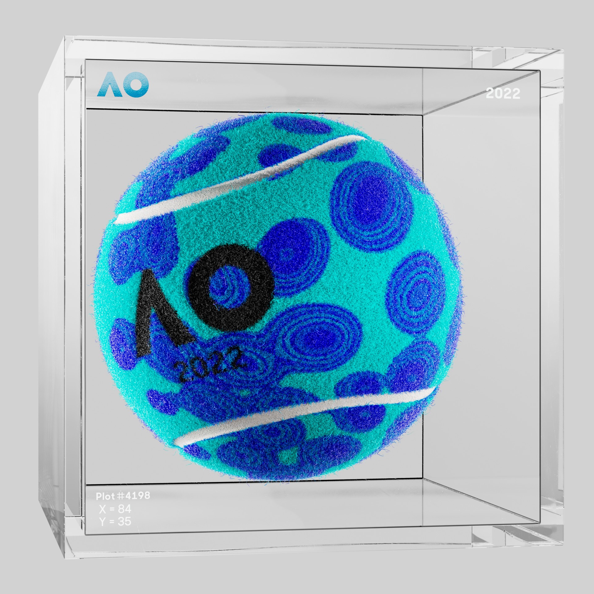 The Australian Open - The Australian Open Art Ball - AO Art Ball #6488 - NFT # 6488
